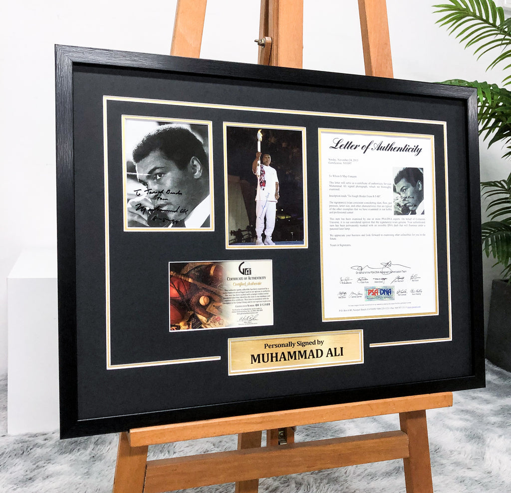 Muhammad Ali Poster Custom Framing  000221