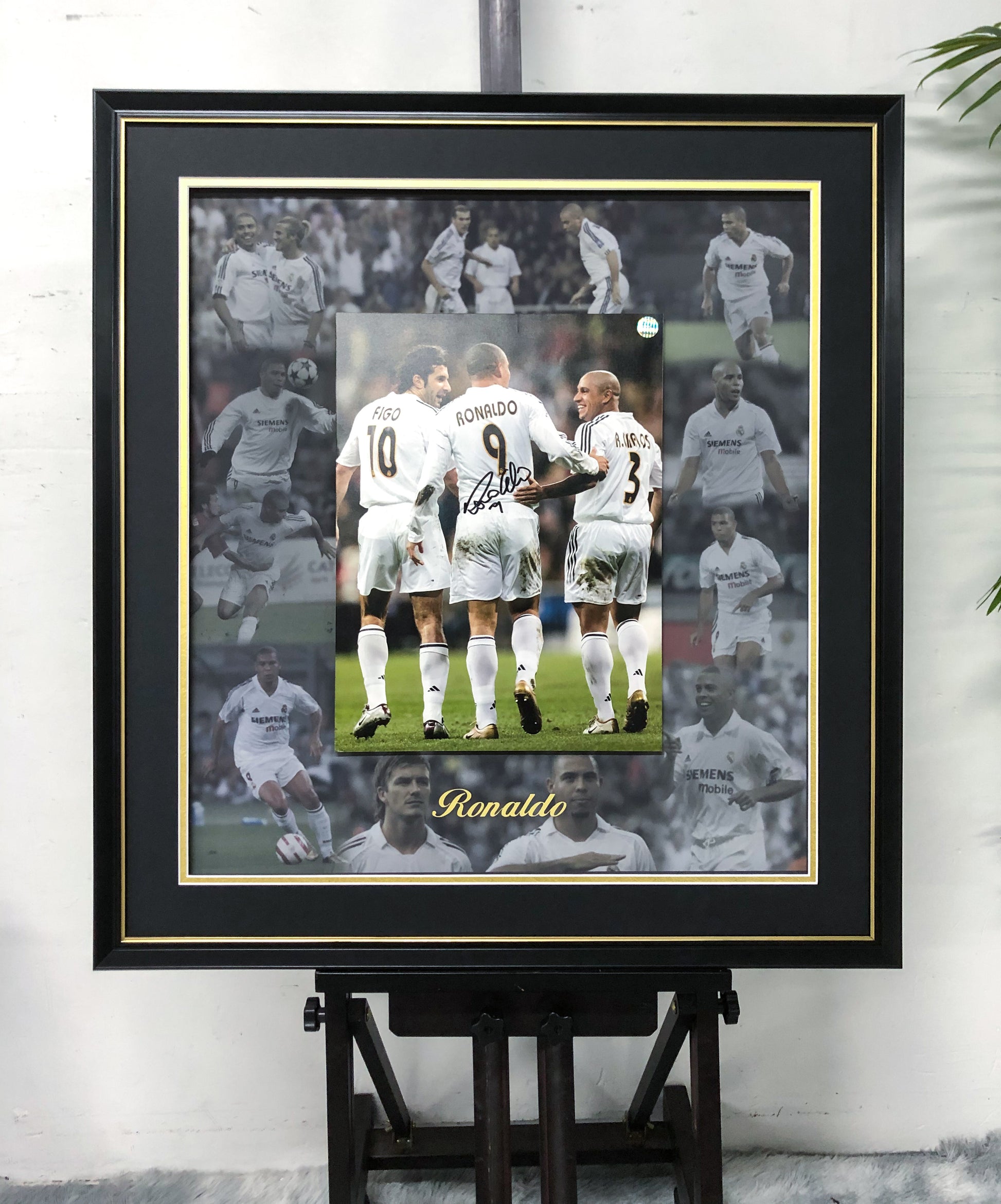 Real Madrid  Ronaldo Poster with Personalized Custom Design Framed 000109