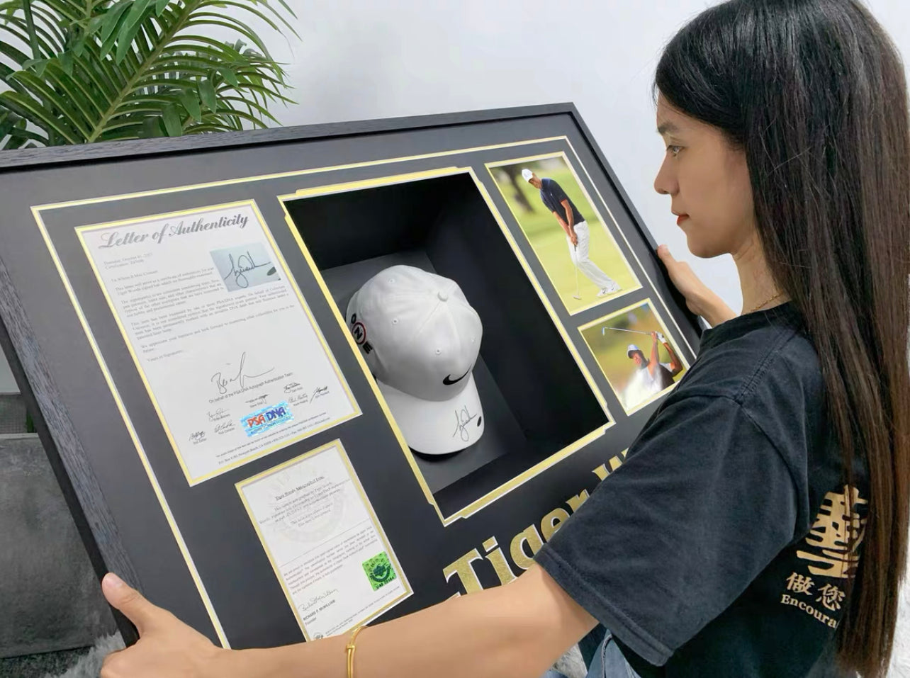 TigerWoods Sentimental Item with Personalized Custom Design Framed 000036
