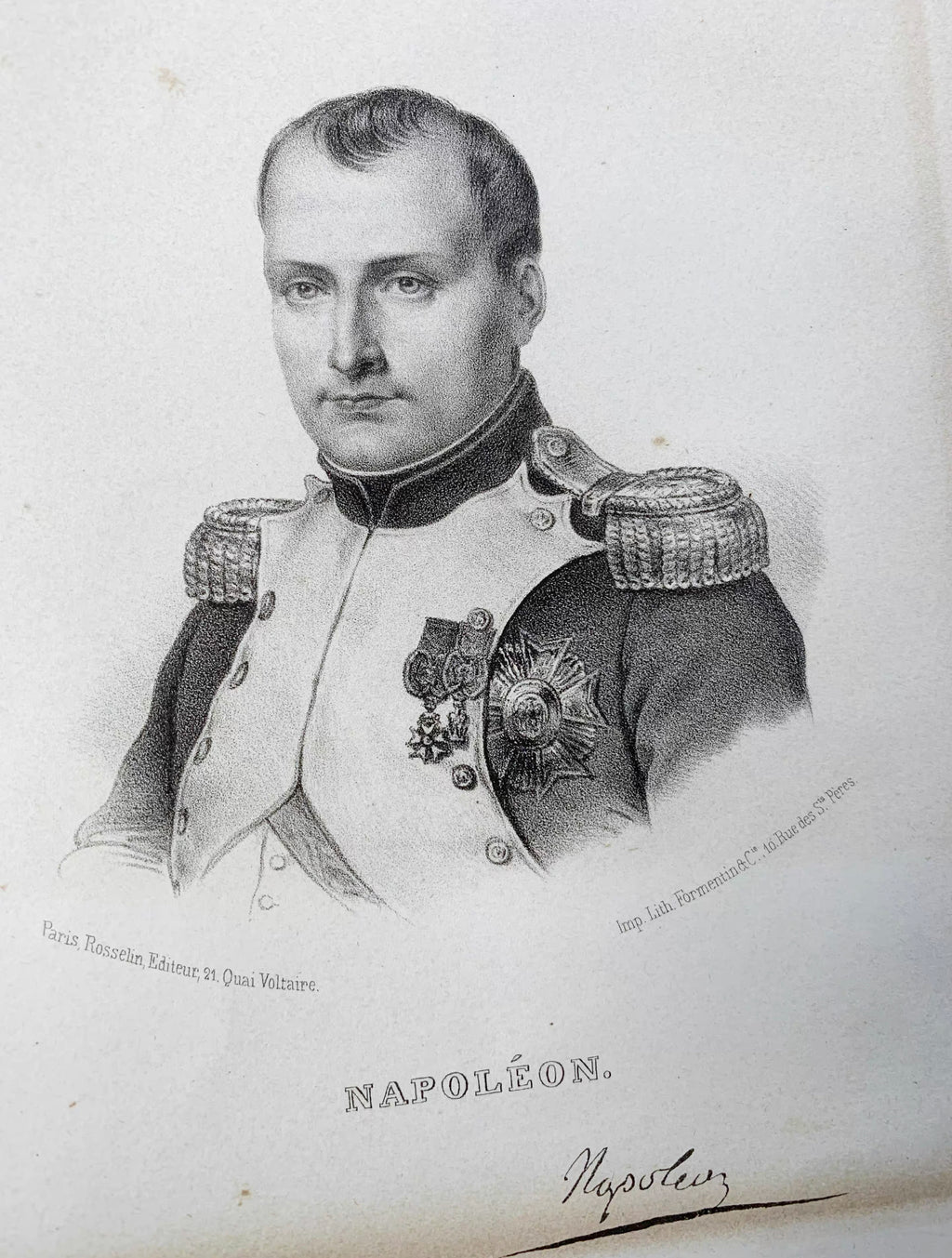 Napoléon Item with Personalized Custom Design Framed 000124
