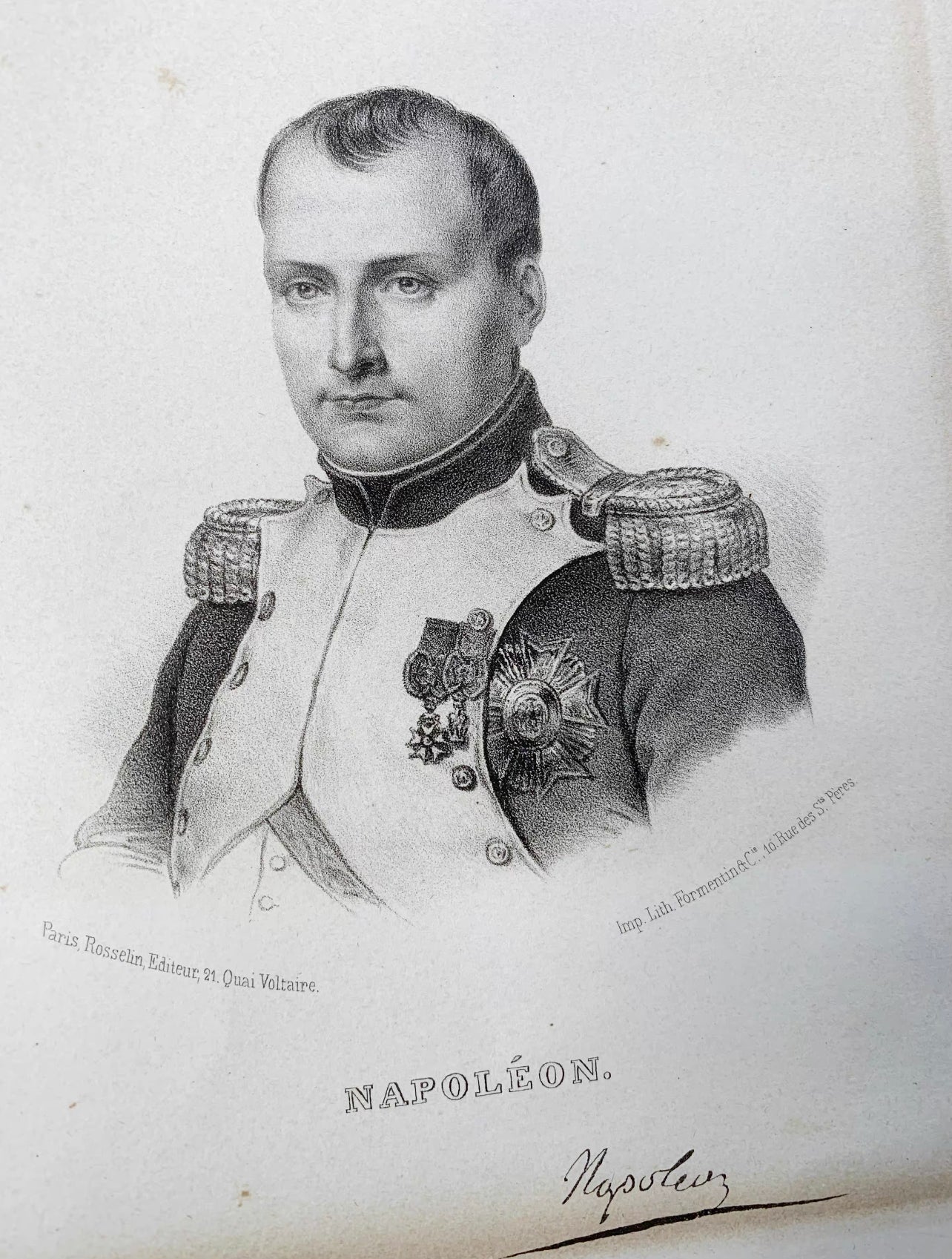 Napoléon Item with Personalized Custom Design Framed 000124