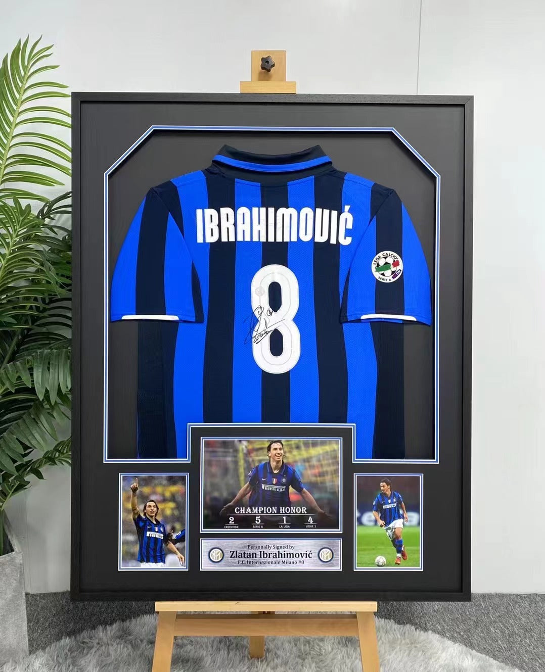 Zlatan Ibrahimović F.C. Internazionale Milano Jersey Framing 00009