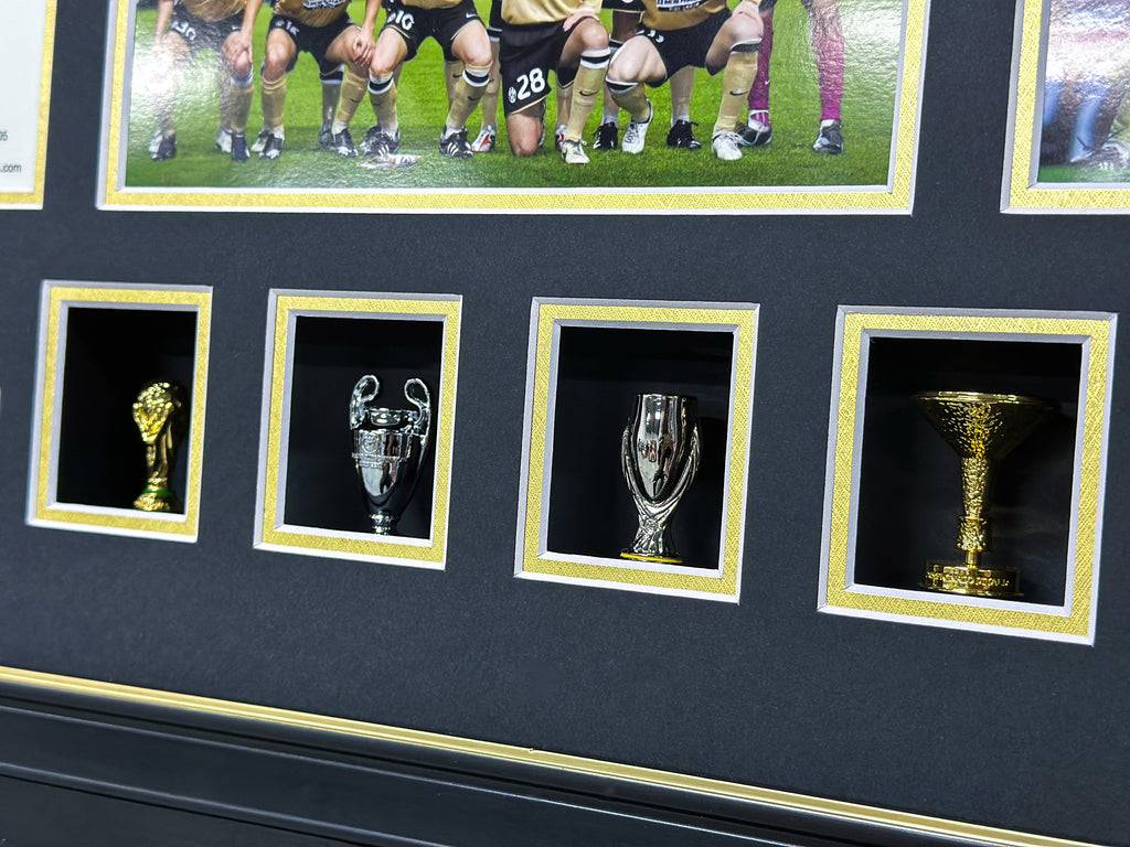 Juventus F.C. Del Piero Autographed Jersey with Personalized Custom Design Framed 000070