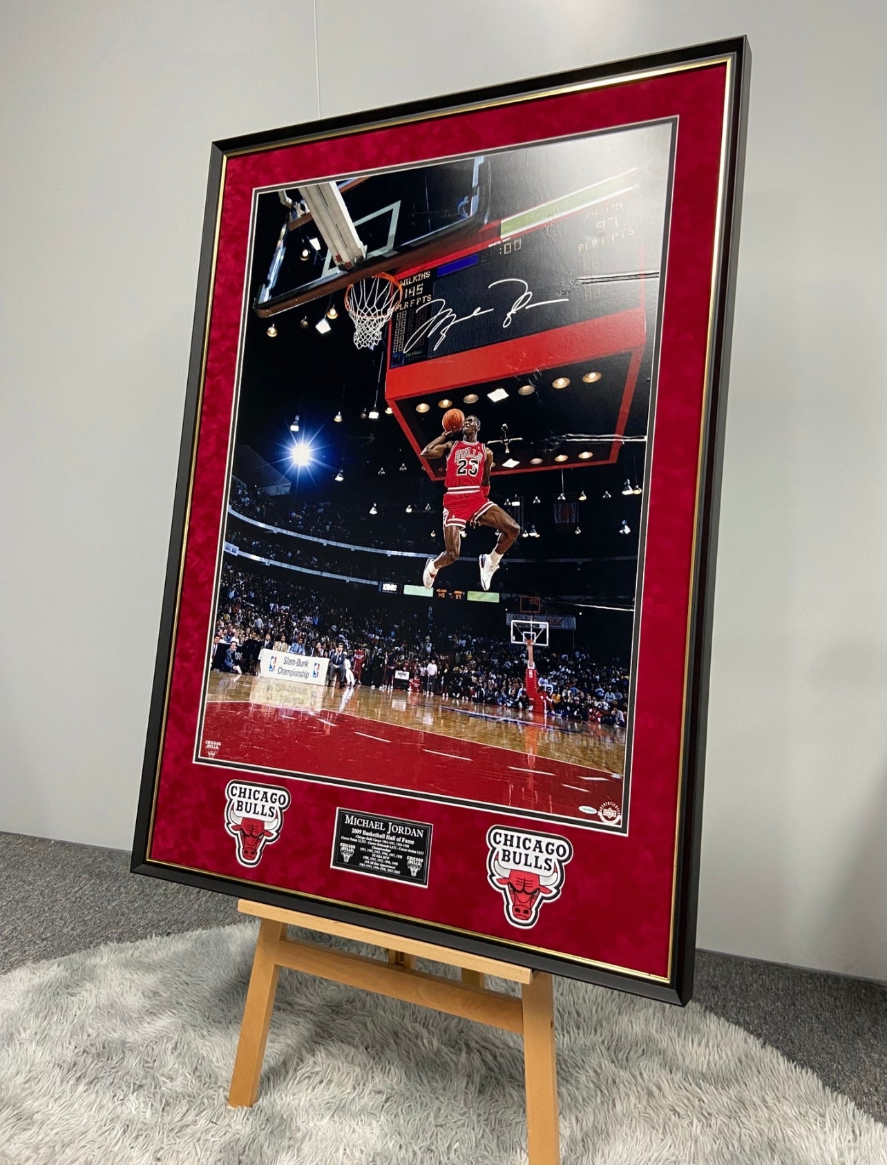 Michael Jordan Poster with Personalized Custom Design Framed 000068