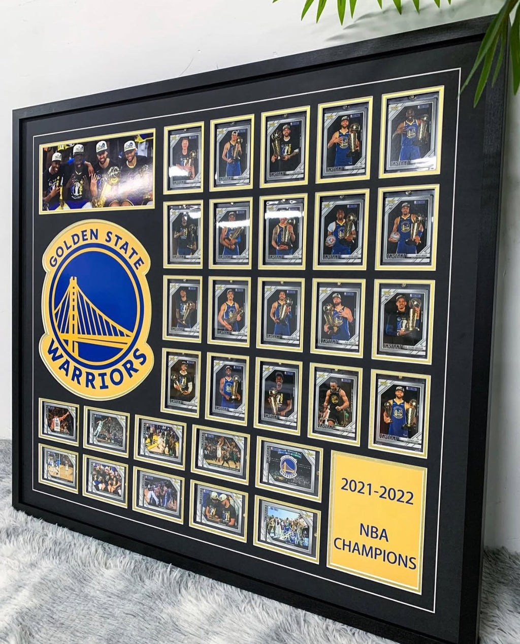 Golden State Warriors Trading Card with Personalized Custom Design Framed000042