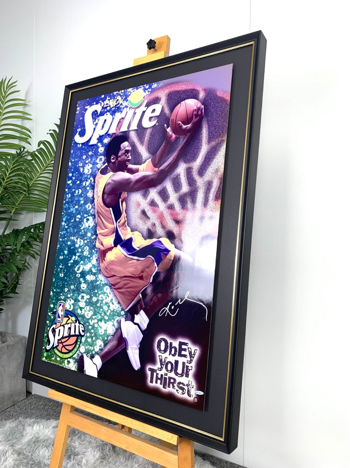 Kobe Bryant Poster with Personalized Custom Design Framed 000059