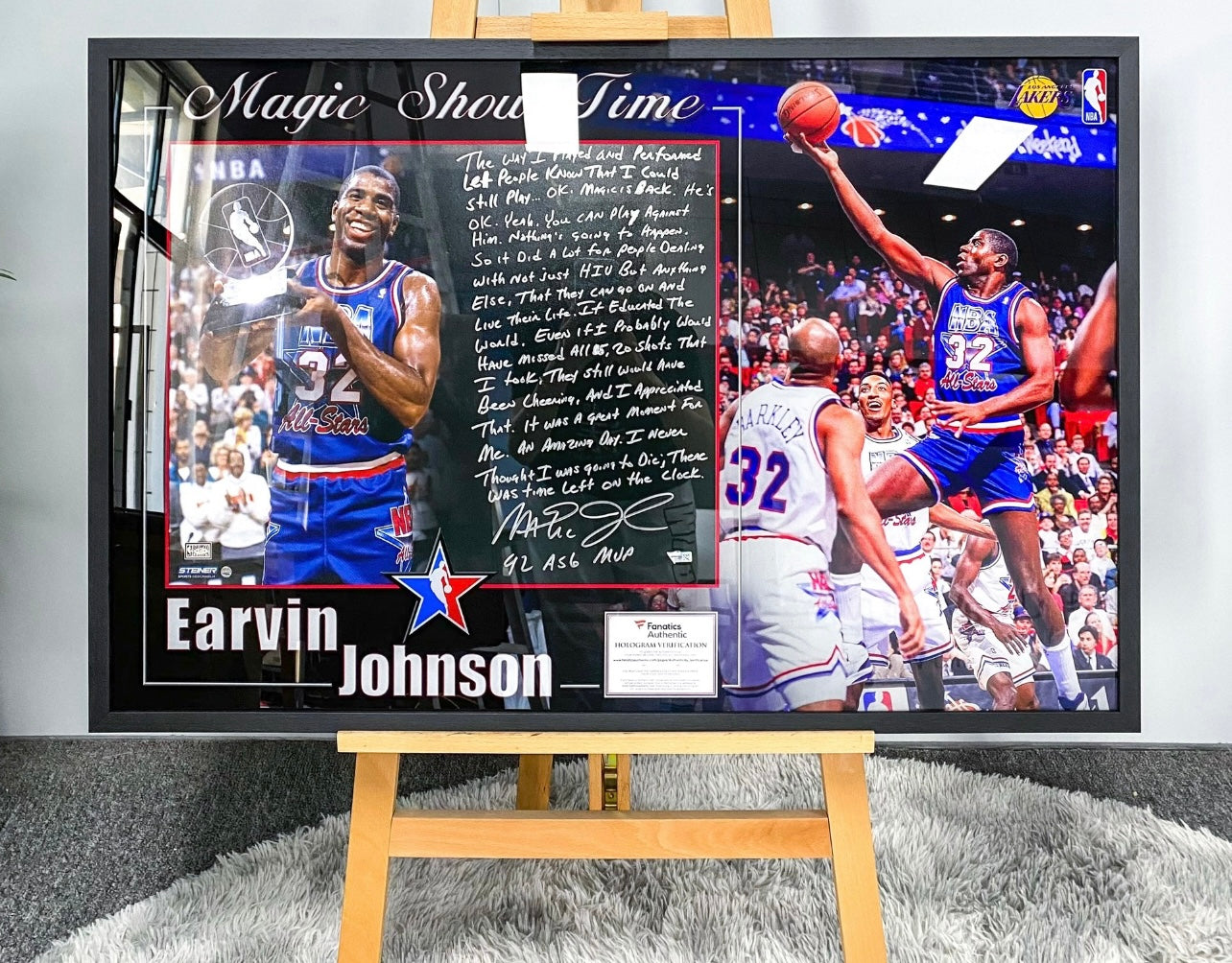 Johnson  Poster with Personalized Custom Design Framed 000066