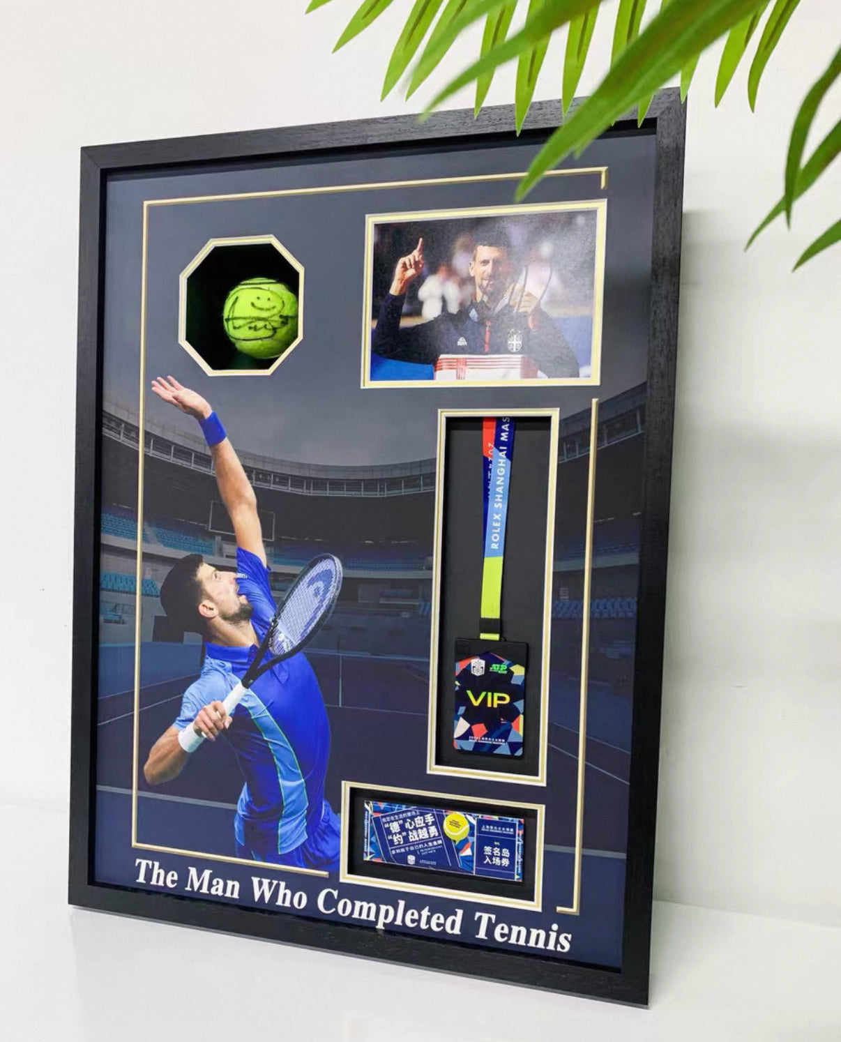 Tennis Custom Design Framing 000159