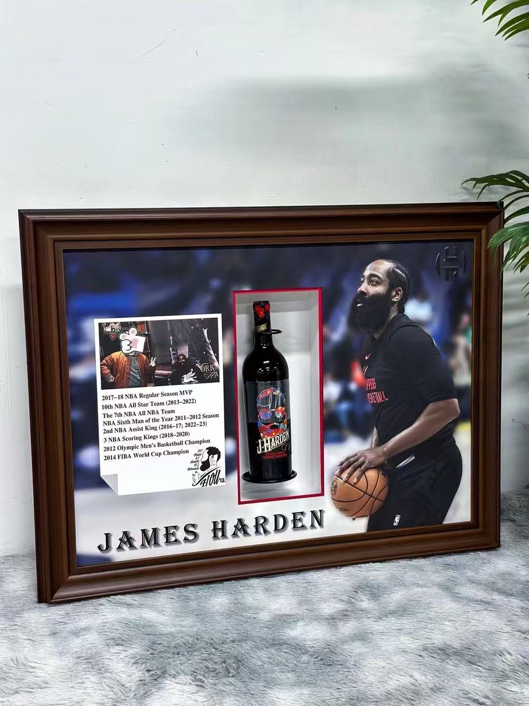 Houston Rockets James Harden Sentimental Item with Personalized Custom Design Framed00007