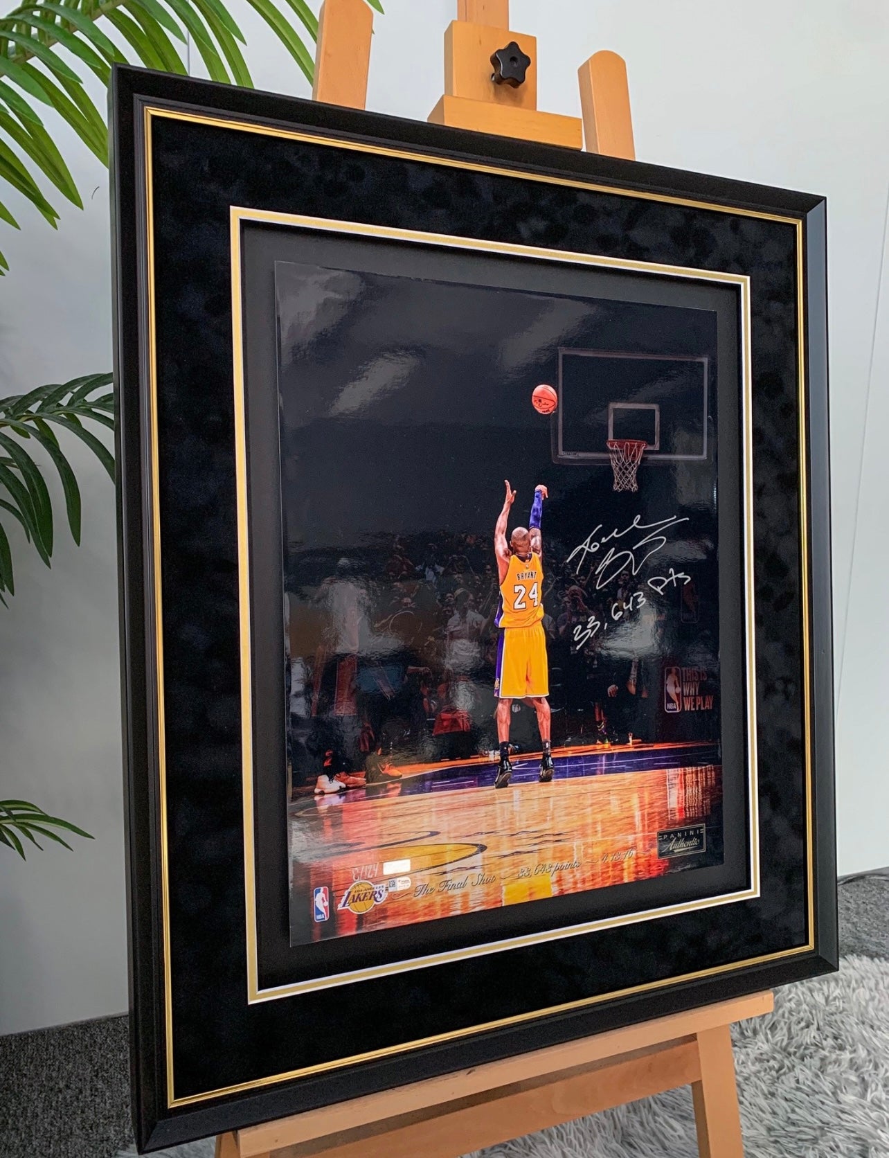 Kobe Bryant Poster with Personalized Custom Design Framed 000072