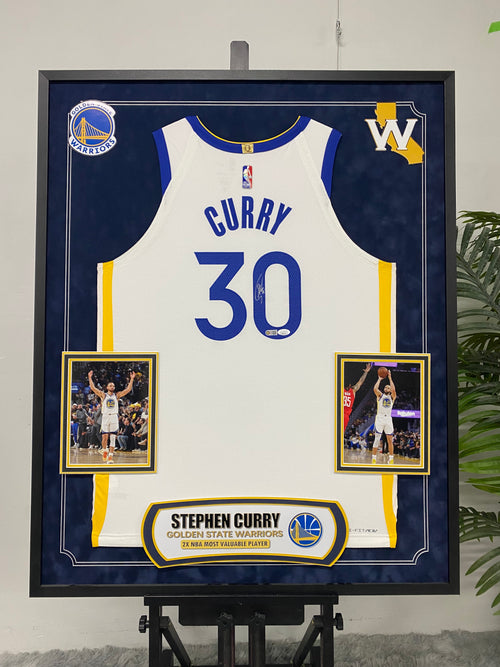 Stephen Curry Golden State Warriors Jersey Framed