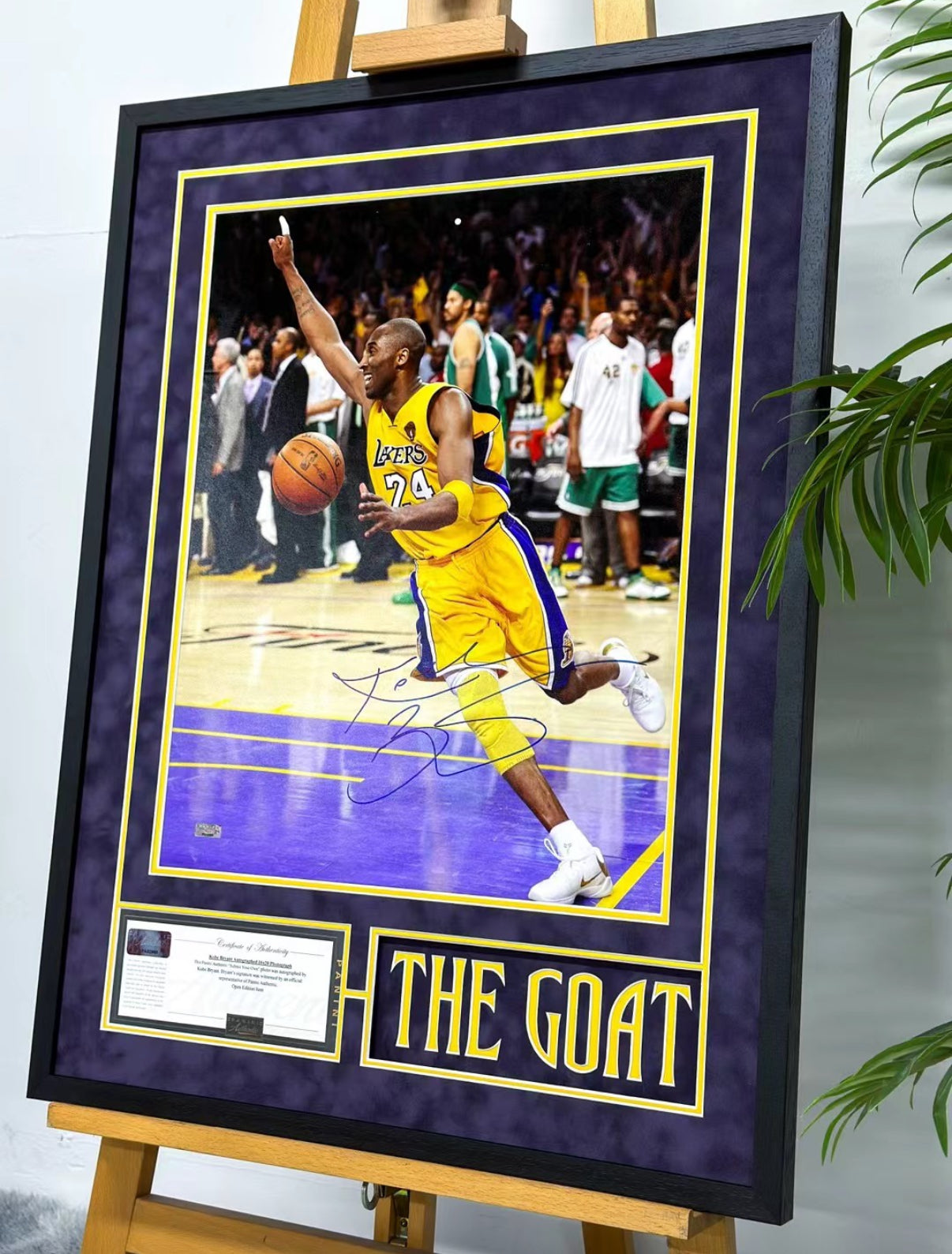 Kobe Bryant Poster with Personalized Custom Design Framed 000051