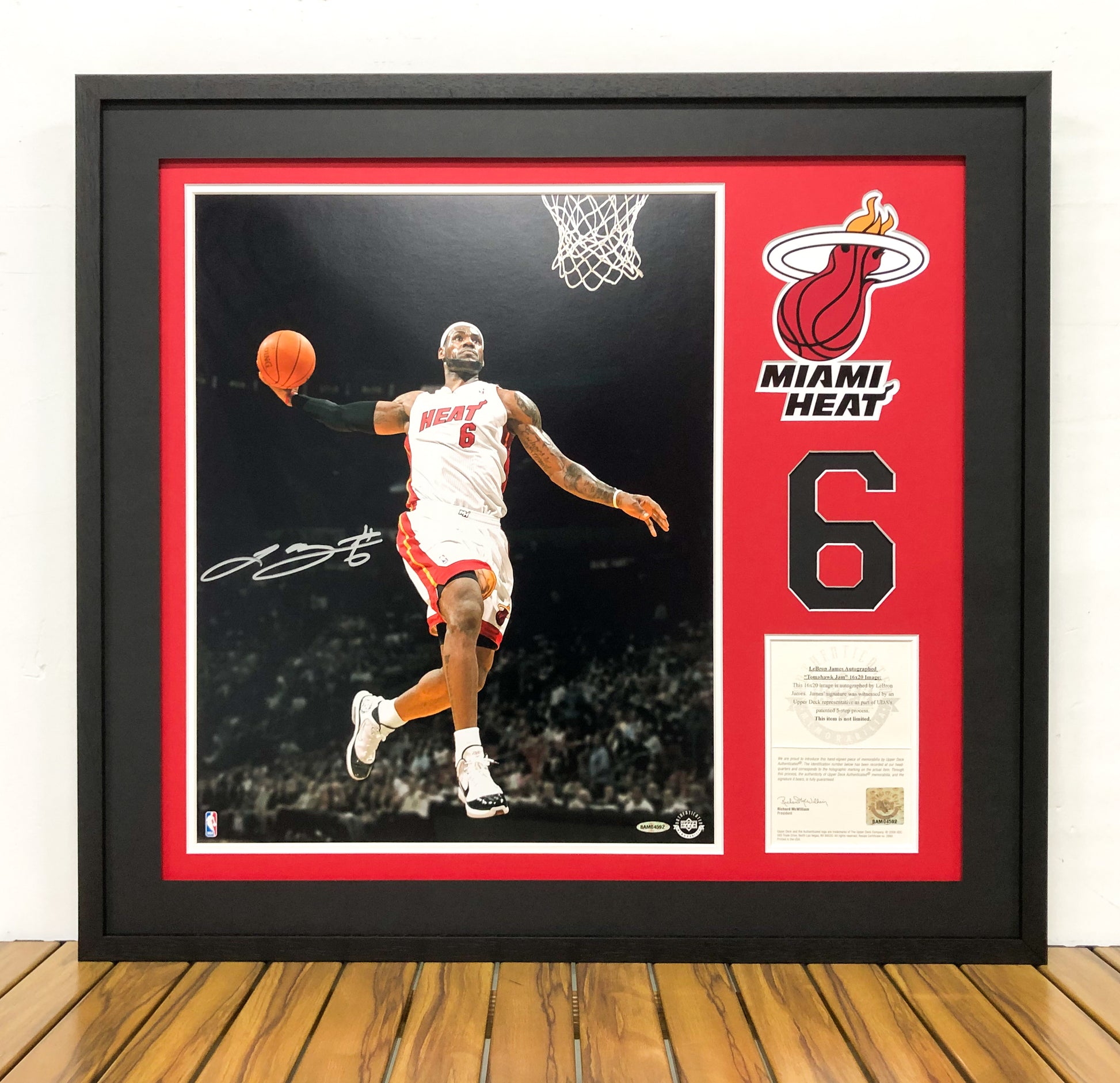 LeBron James Poster with Personalized Custom Design Framed 000050