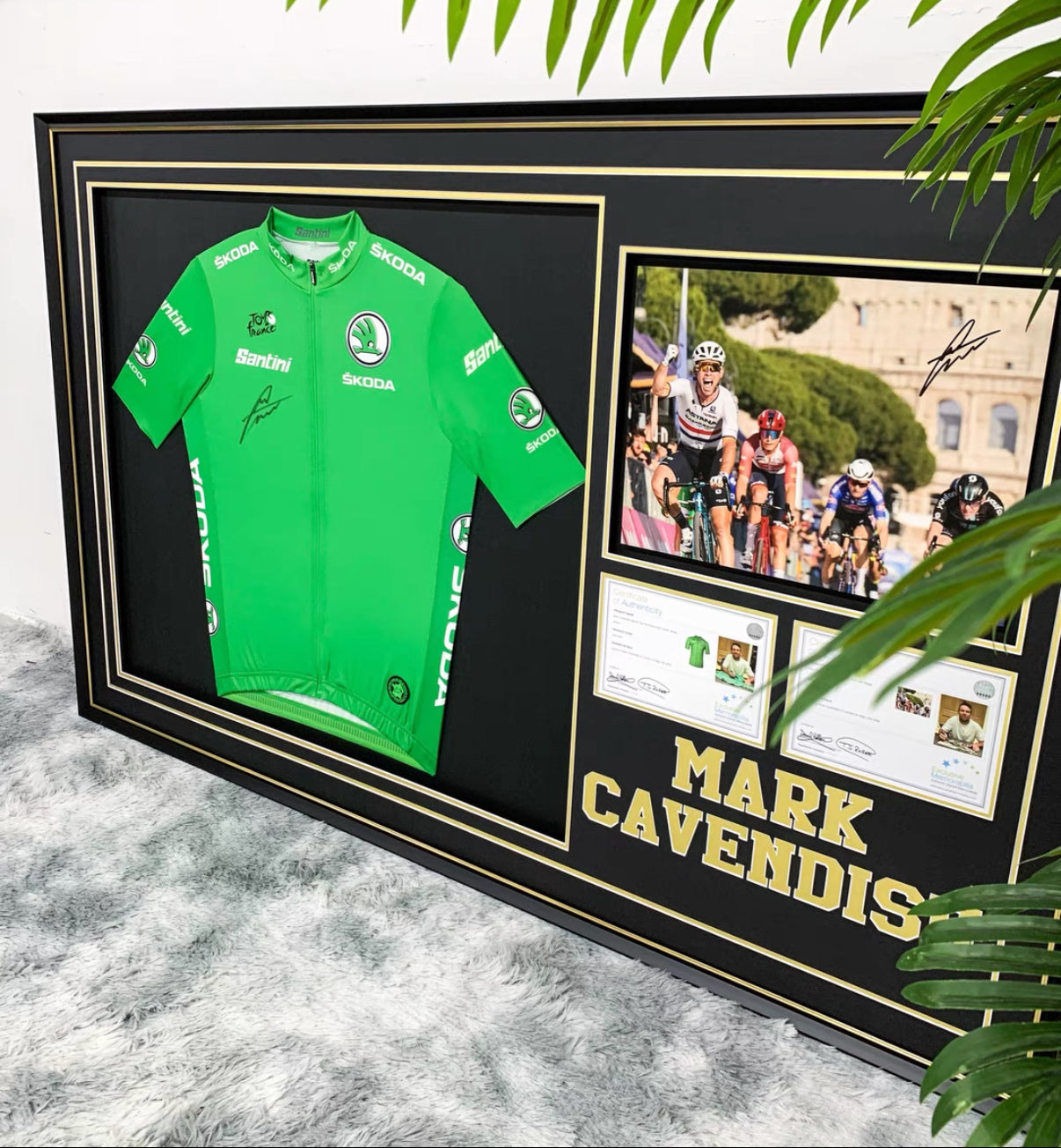 Cycling clothes Mark Cavendish Game Jersey with Personalized Custom Design Framed  000046