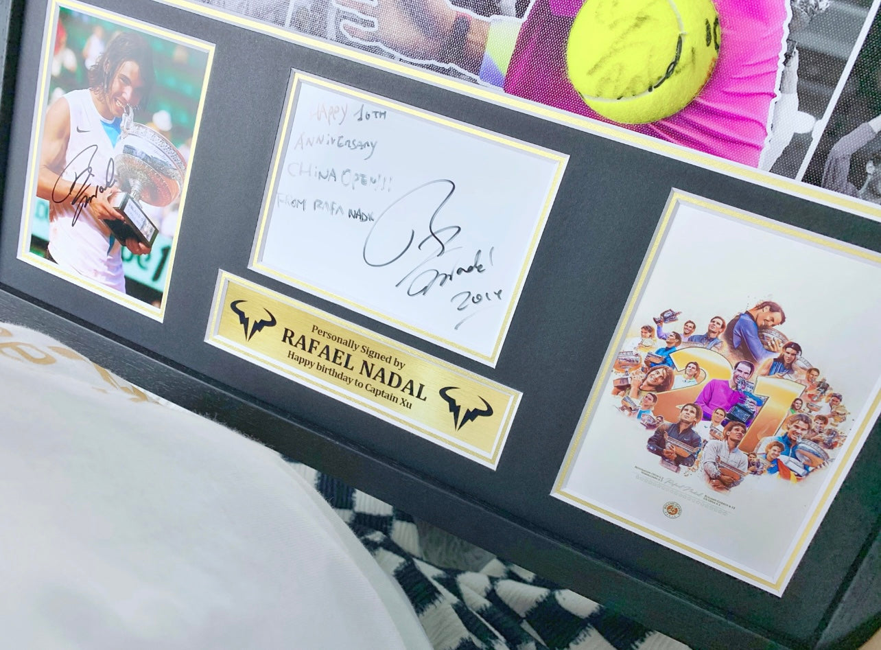 NADAL Sentimental Item with Personalized Custom Design Framed 00089