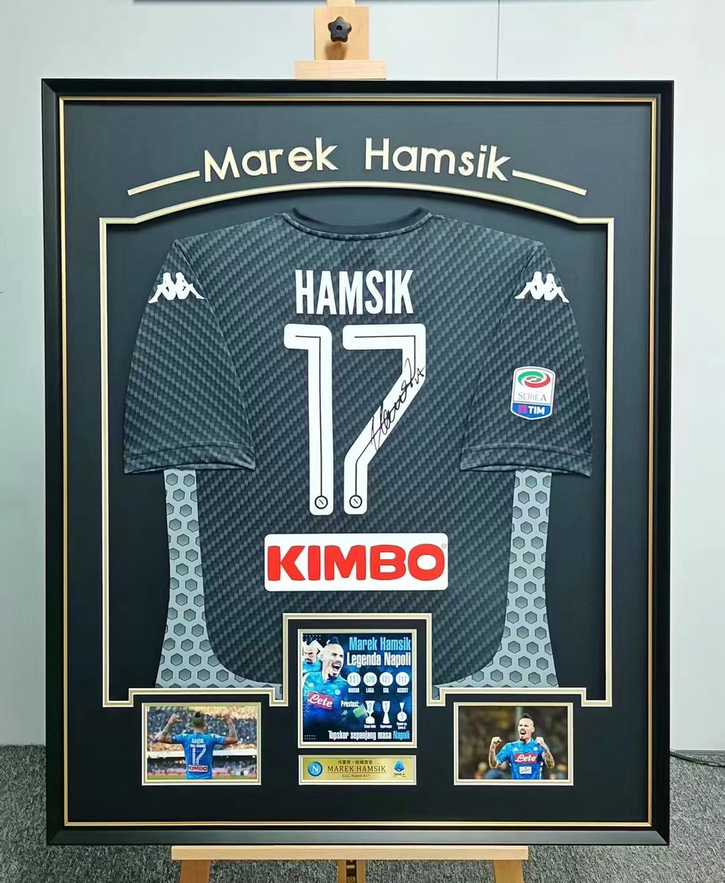 Marek Hamsik SSC Napoli Jersey Framing  000091