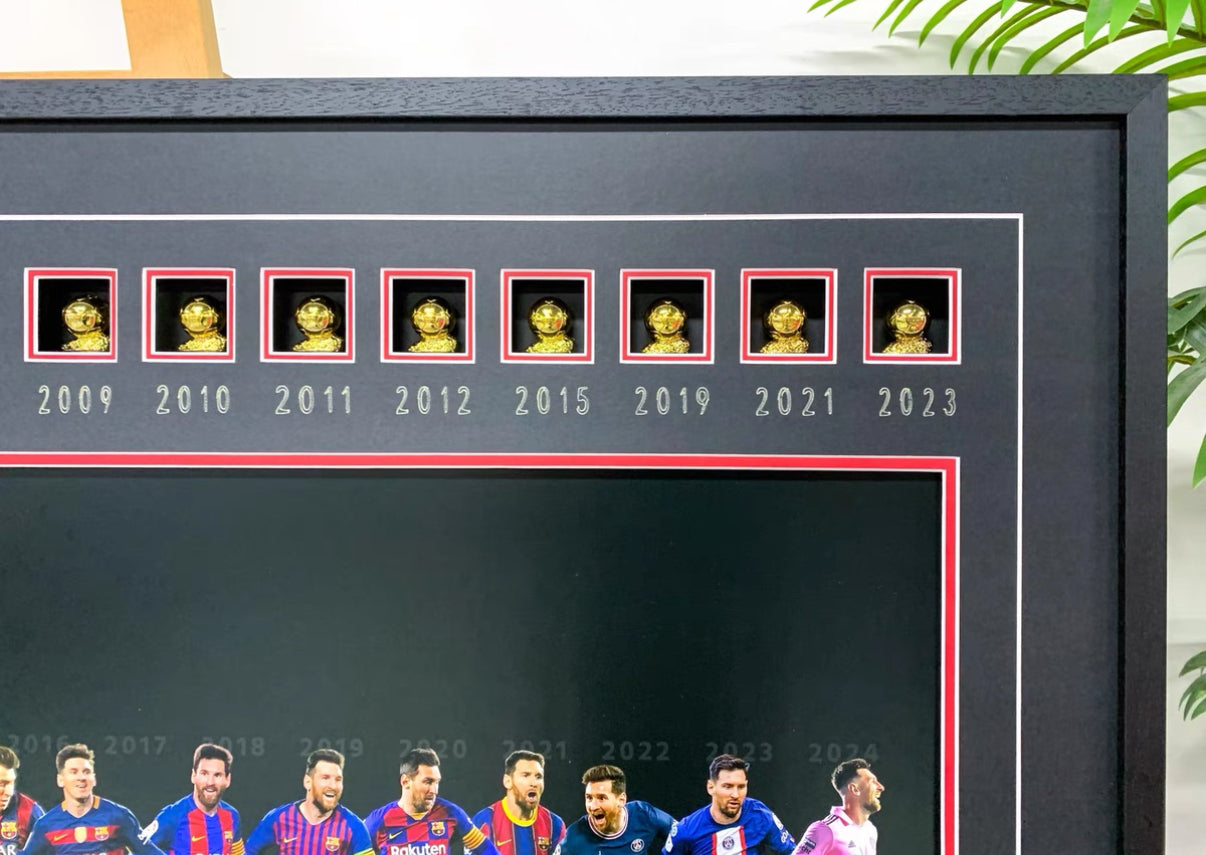 FC Barcelona Lionel Messi Poster with Personalized Custom Design Framed 000013
