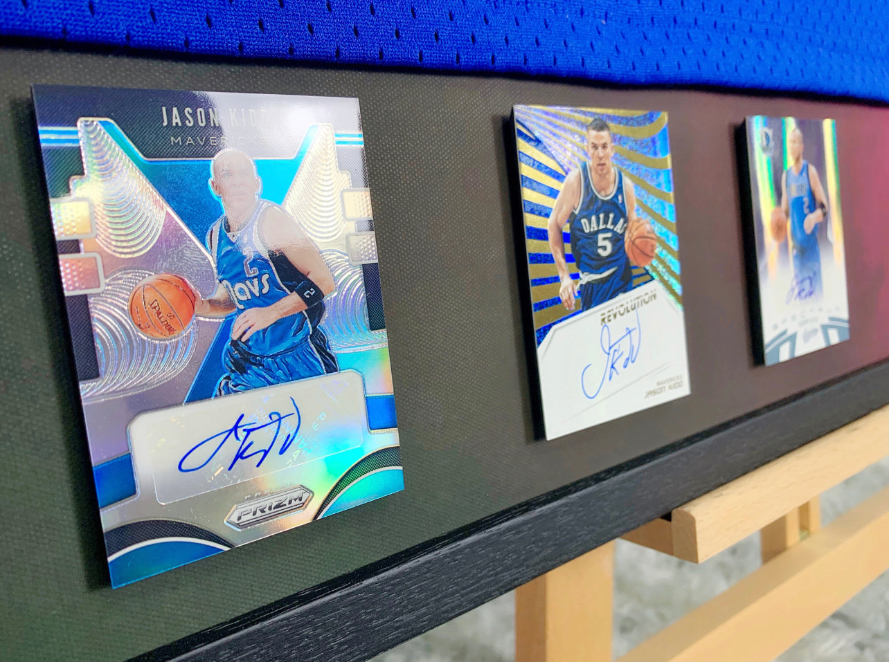 Dallas Mavericks Jason Kidd Autographed Jersey with Personalized Custom Design Framed 00015