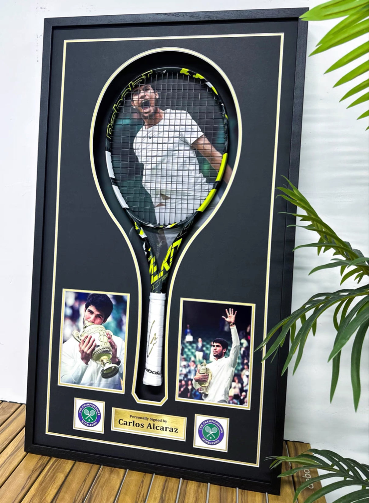 Carlos Tennis racket Sentimental Item with Personalized Custom Design Framed00005