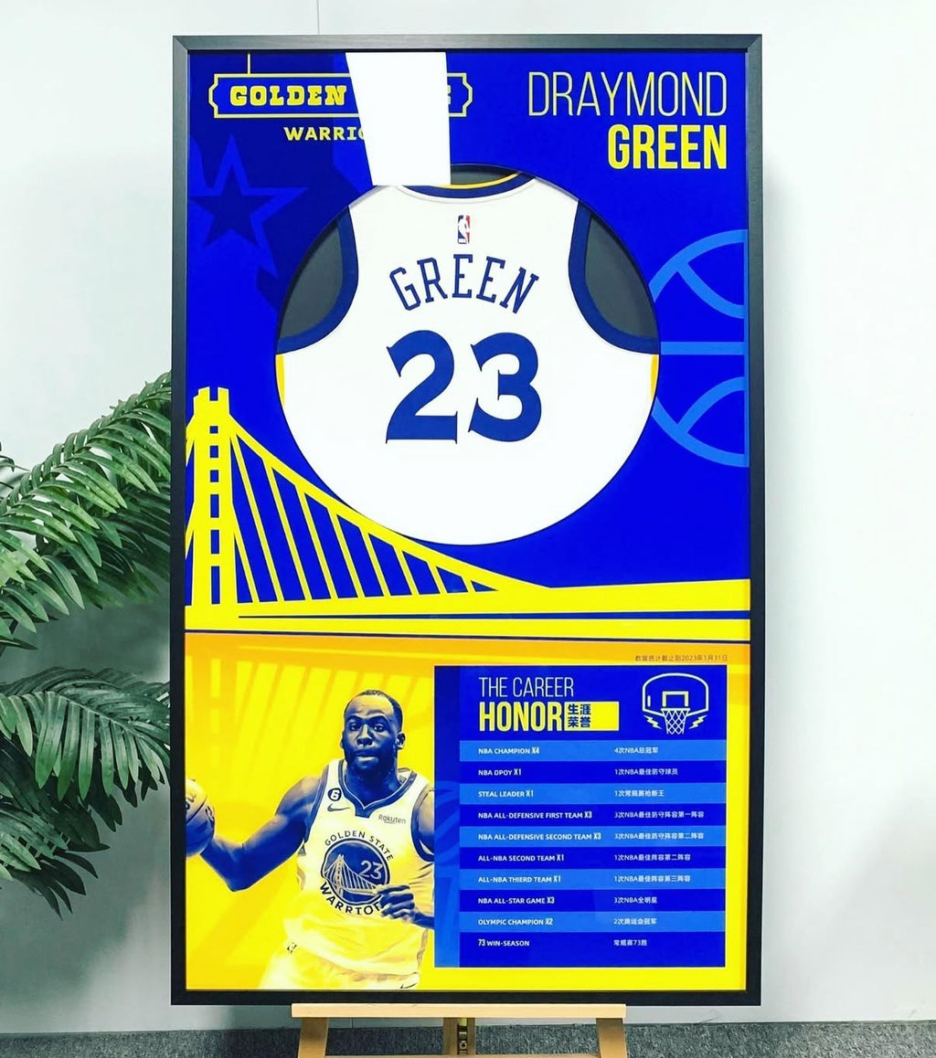 Golden State Warriorsplayer combination Warriors Autographed Jersey with Personalized Custom Design Framed 00014