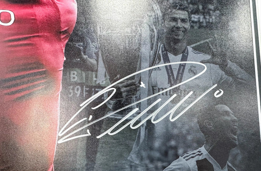 Manchester United Cristiano Ronaldo Poster with Personalized Custom Design Framed 000013