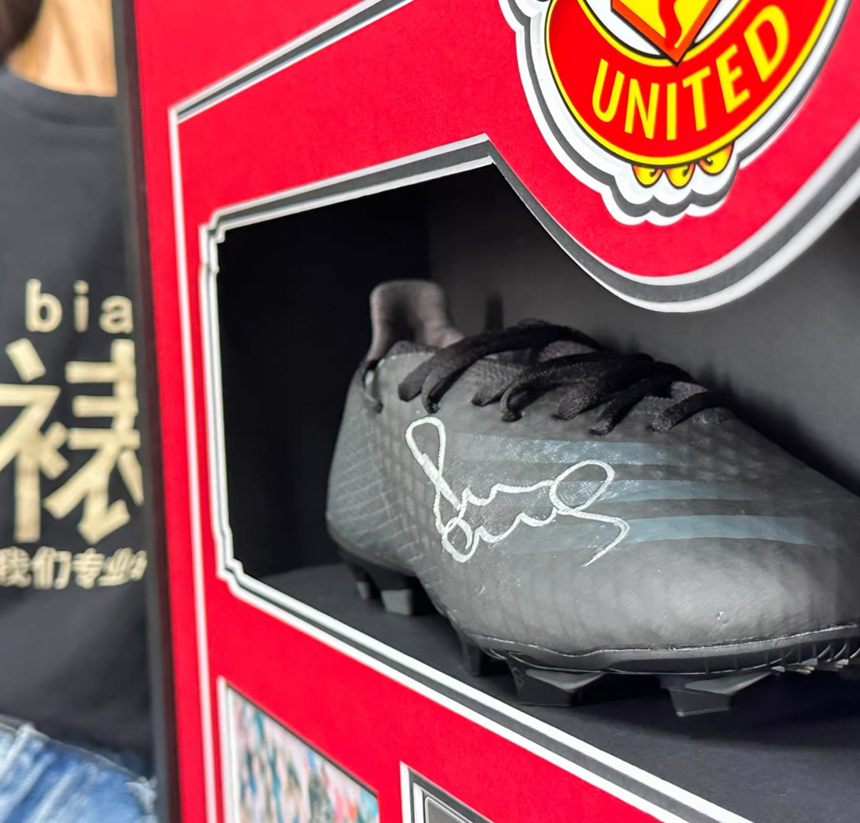 Manchester United Paul Scholes Sneakers with Personalized Custom Design Framed 000021