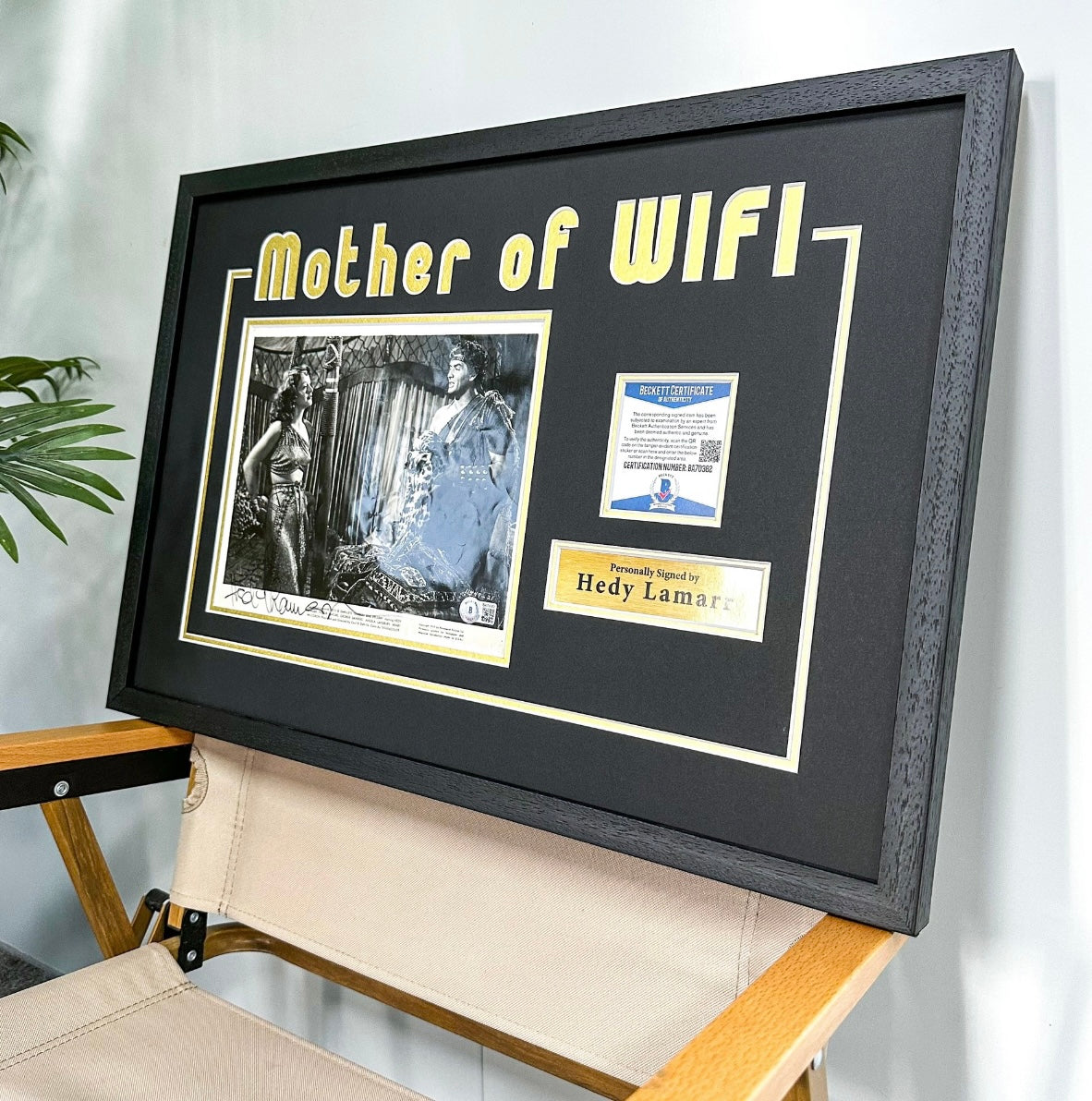 Hedy Lamarr Sentimental Item with Personalized Custom Design Framed 00095