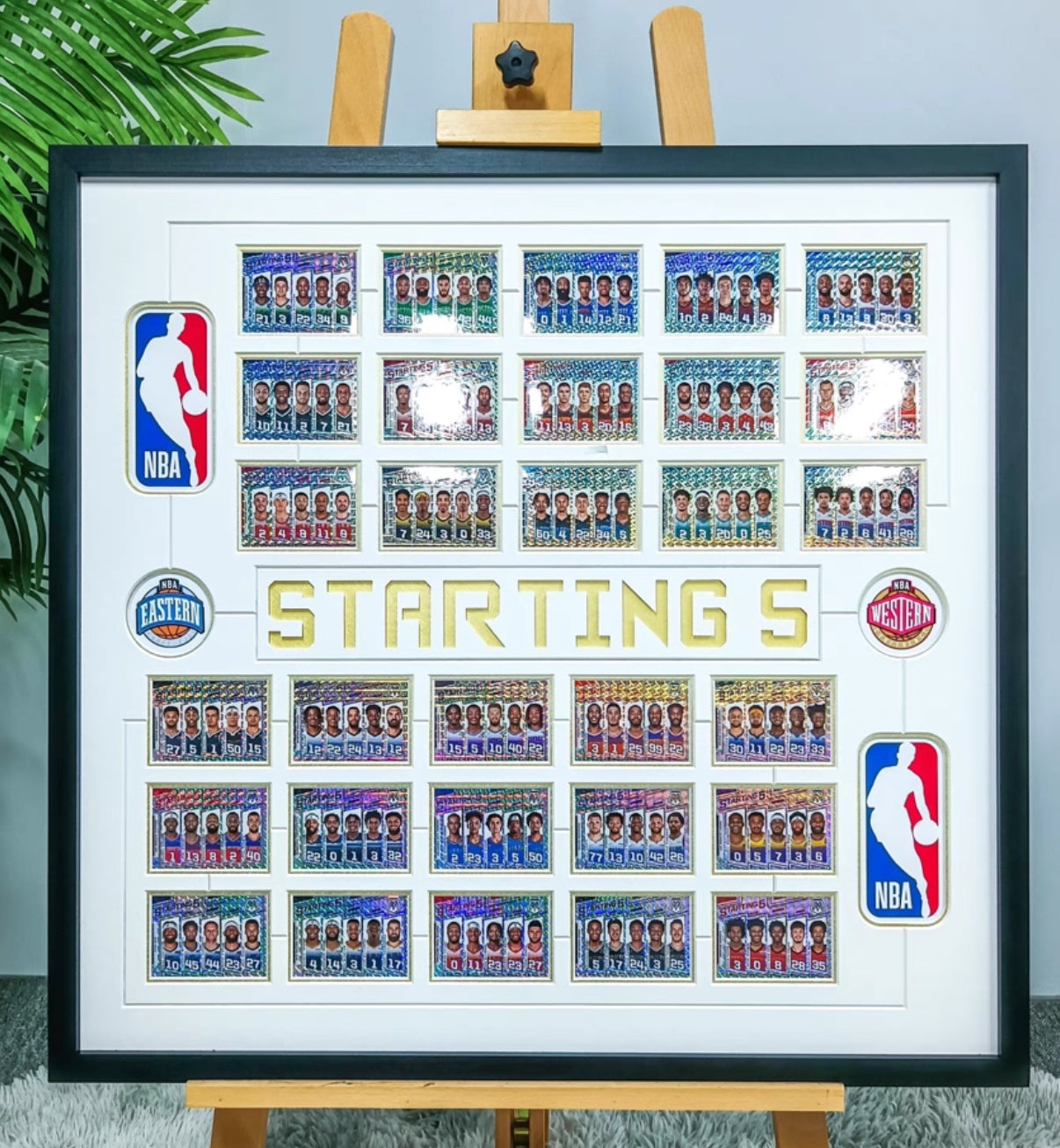 NBA Trading Card with Personalized Custom Design Framed 00005