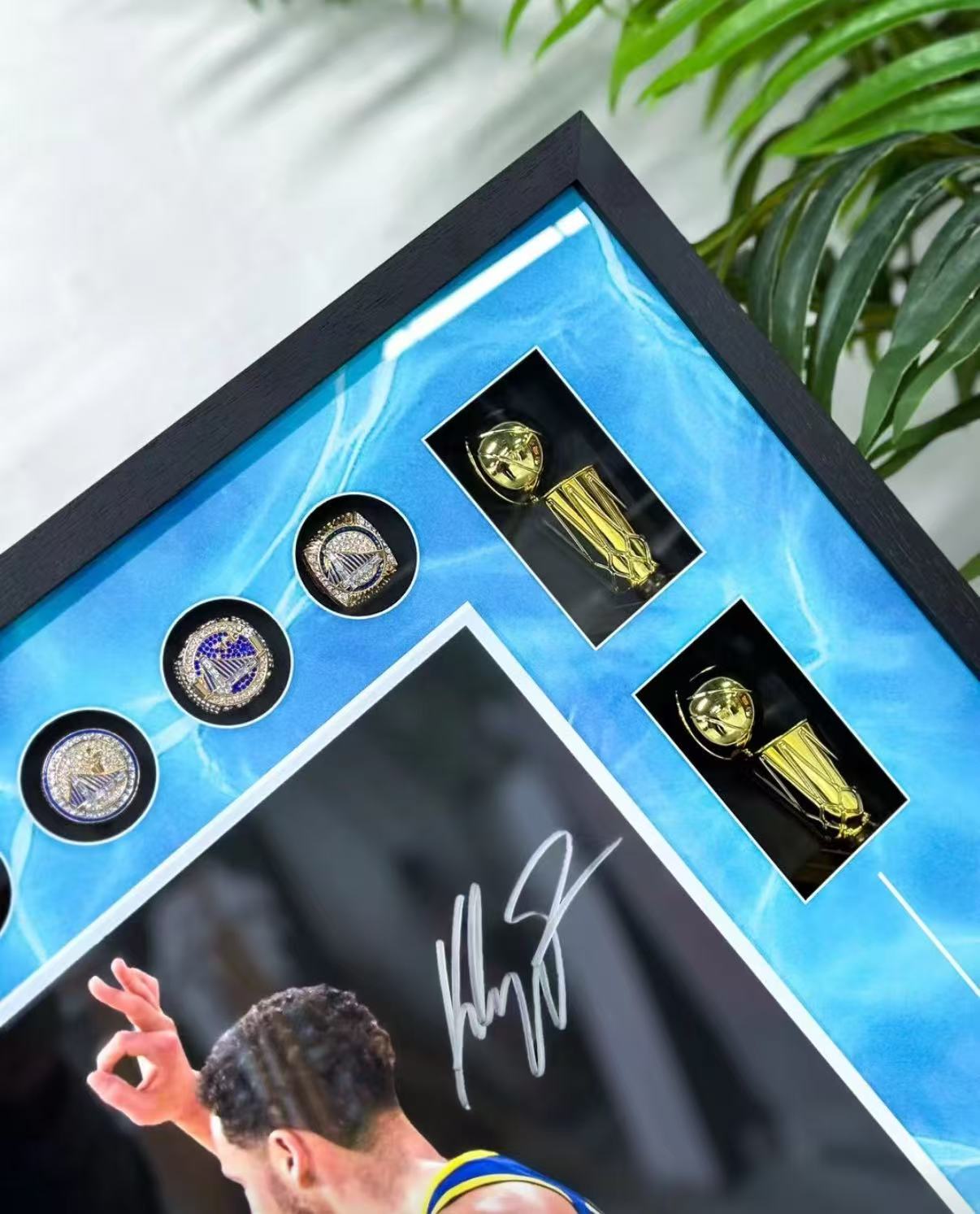 Stephen Curry Poster with Personalized Custom Design Framed000028