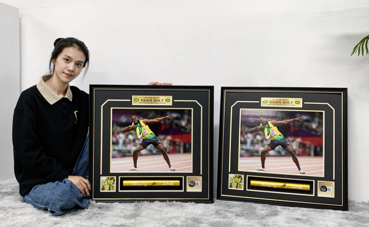 UsainBolt Sentimental Item with Personalized Custom Design Framed 000030