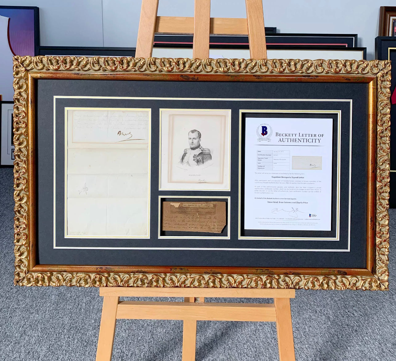 Napoléon Item with Personalized Custom Design Framed 000124