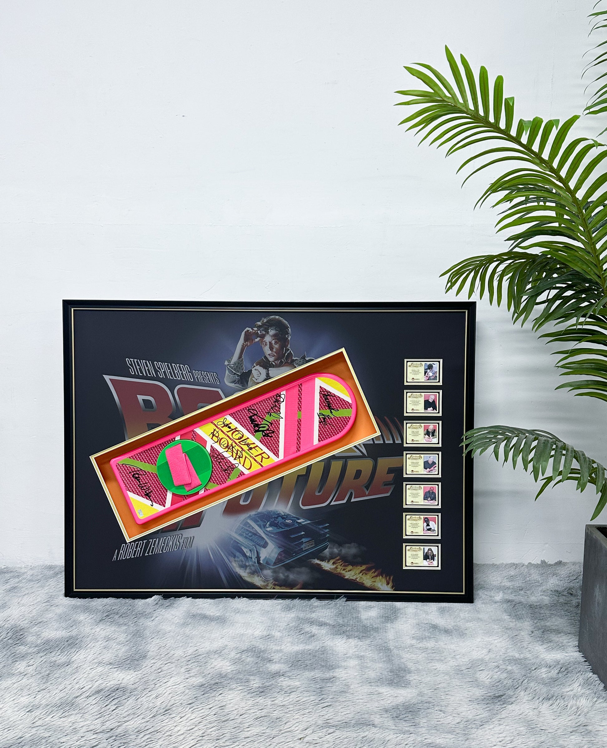 Back to the Future skateboard custom framing 000165