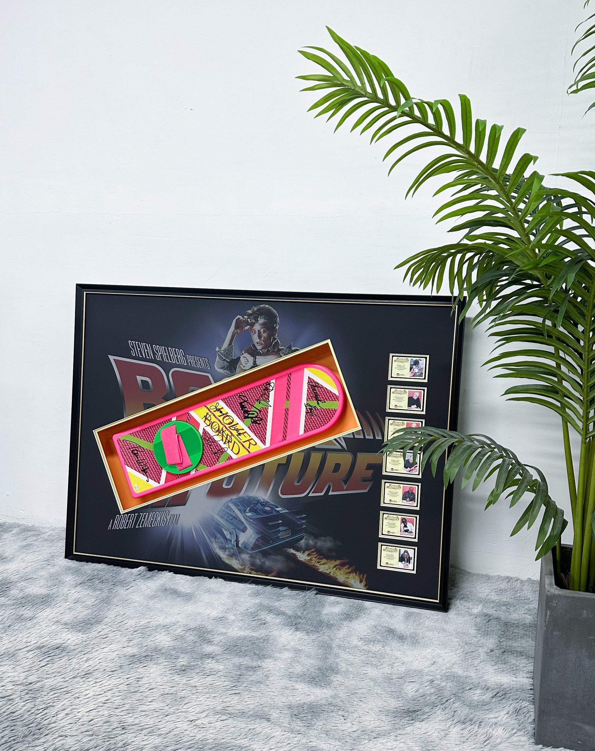 Back to the Future skateboard custom framing 000165