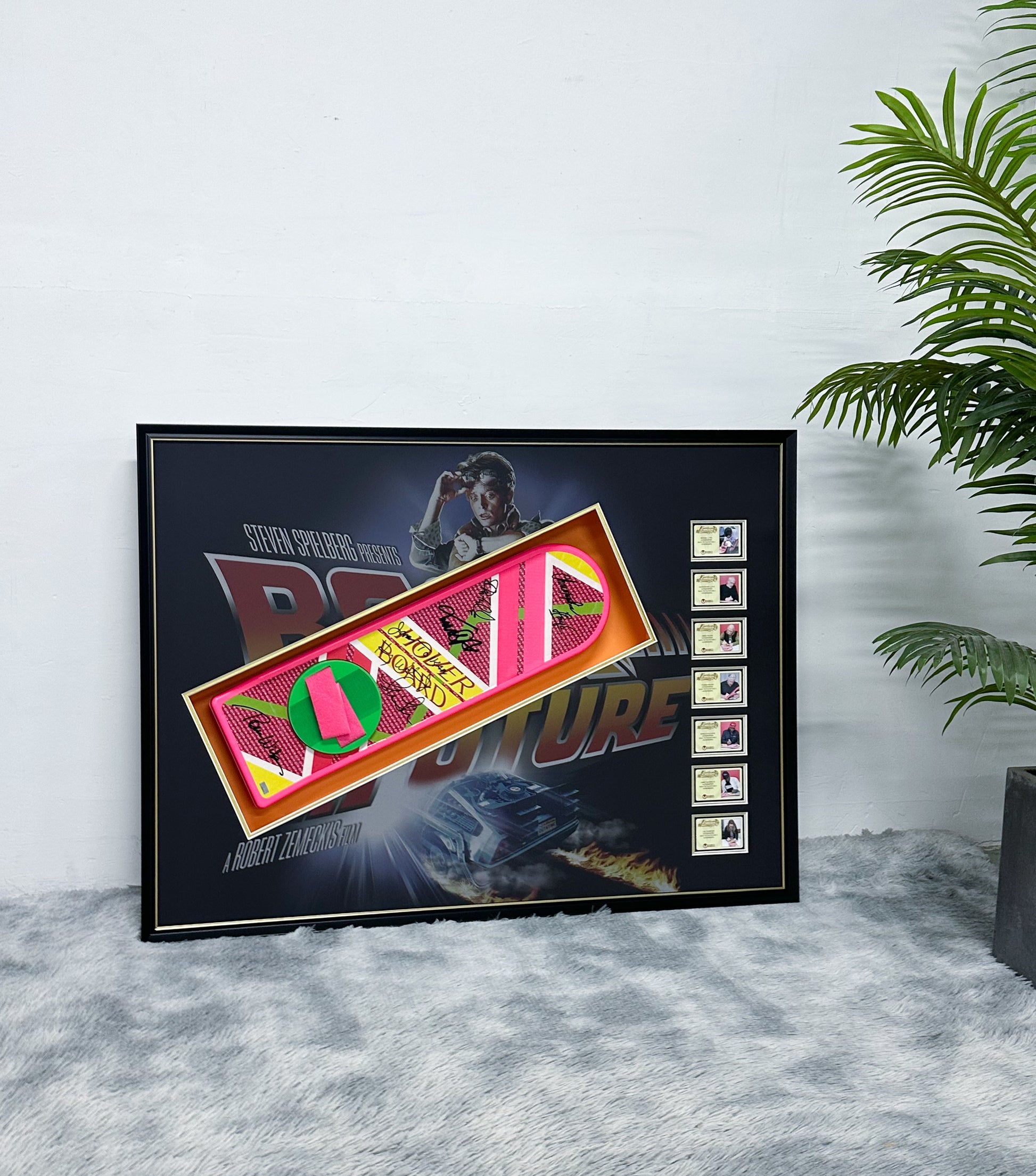Back to the Future skateboard custom framing 000165