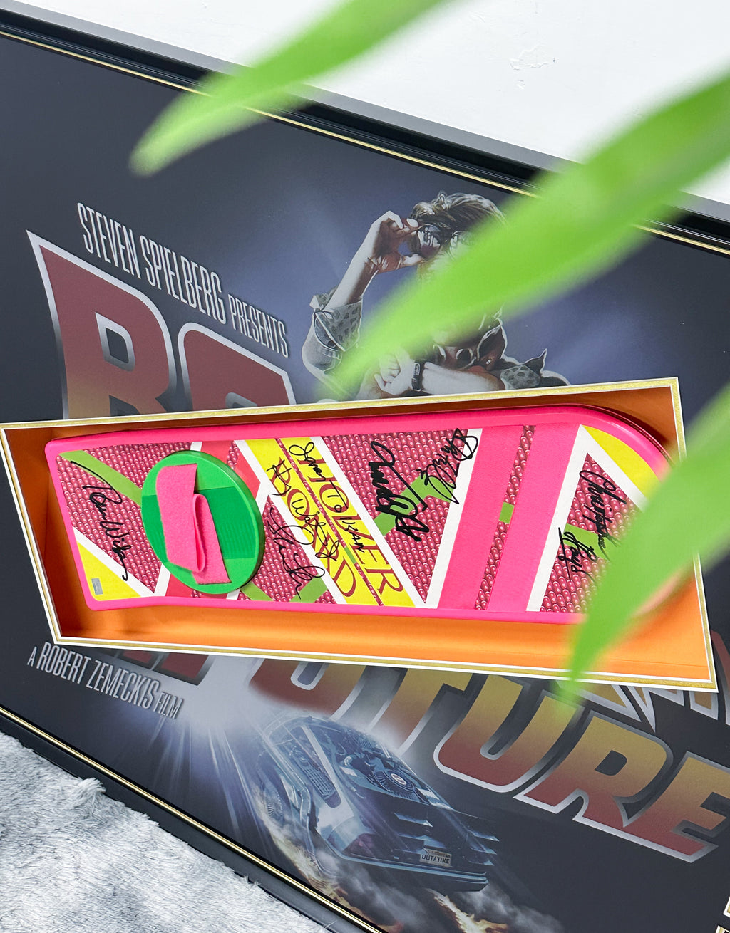 Back to the Future skateboard custom framing 000165