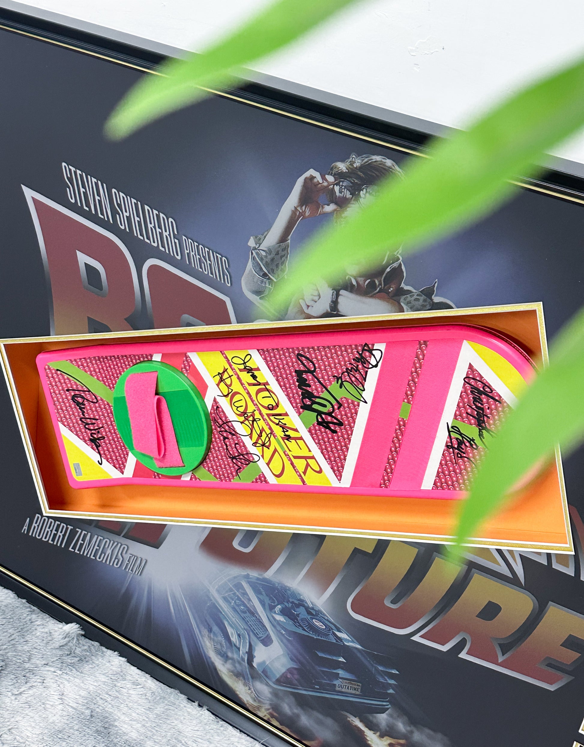 Back to the Future skateboard custom framing 000165