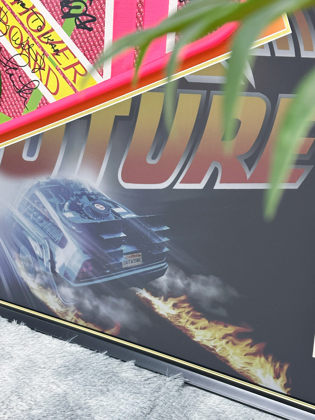 Back to the Future skateboard custom framing 000165