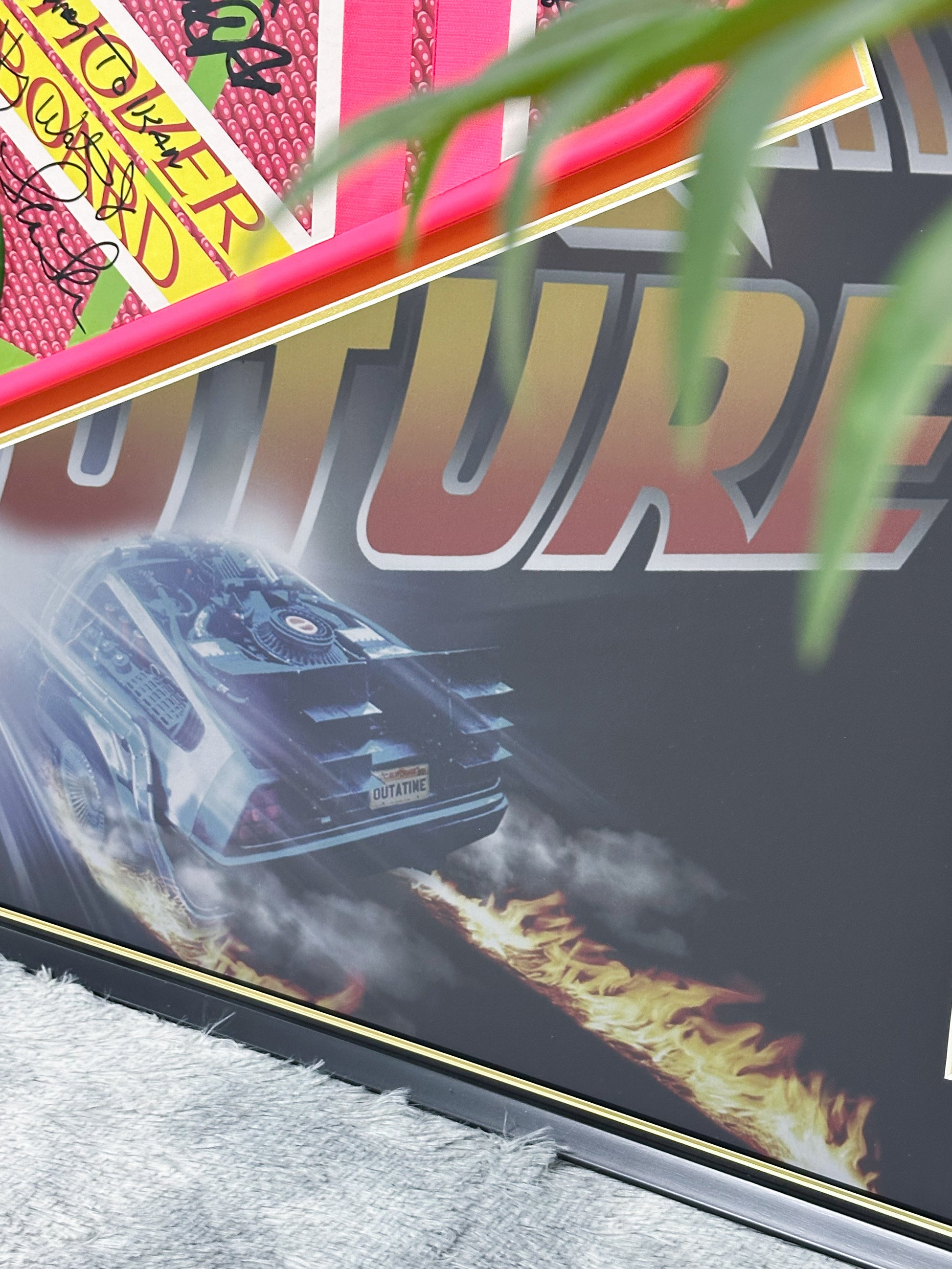 Back to the Future skateboard custom framing 000165