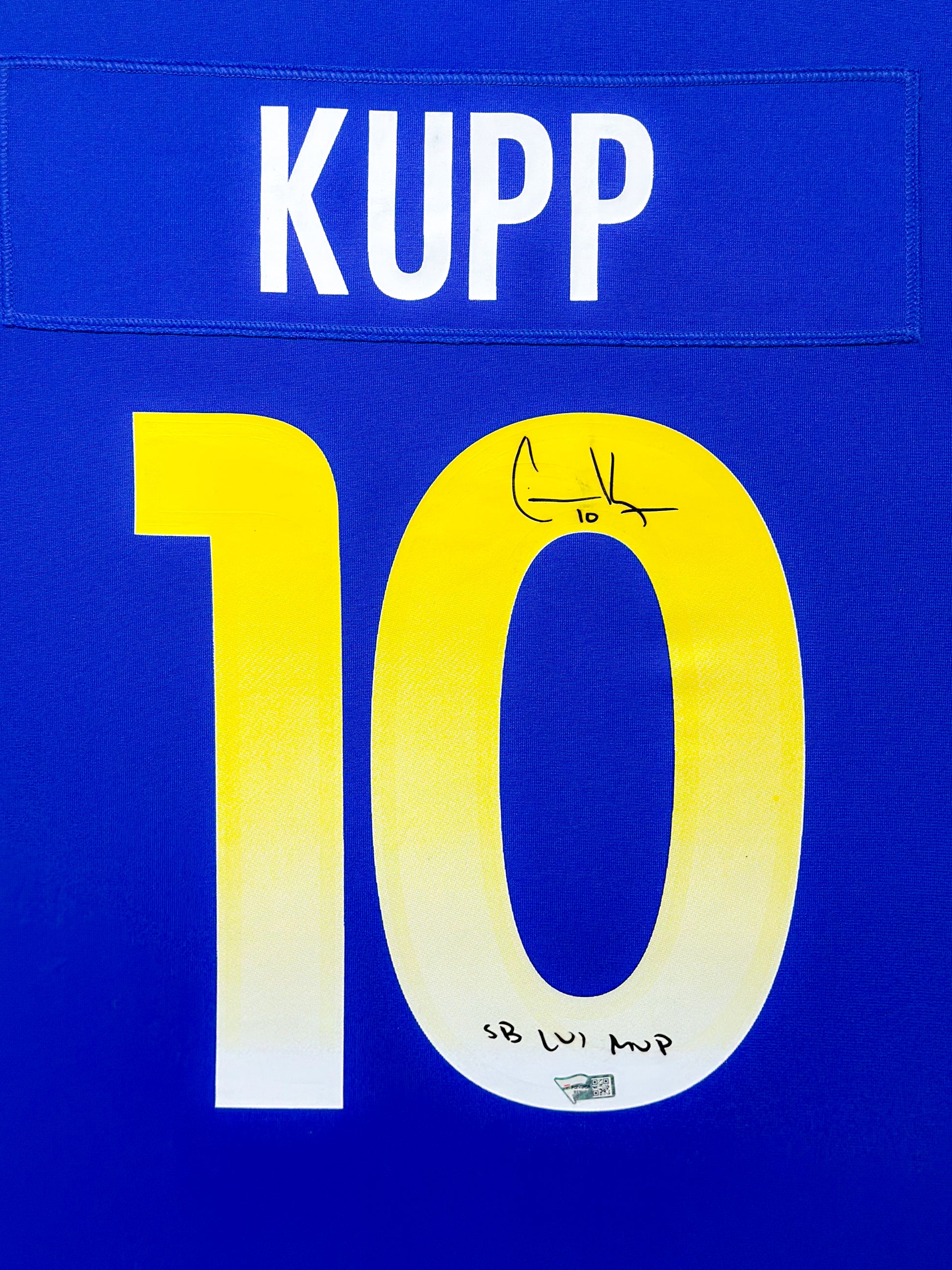 NFL Los Angeles Rams Cooper Kupp Signed Jersey Personalized Framed Display 000061