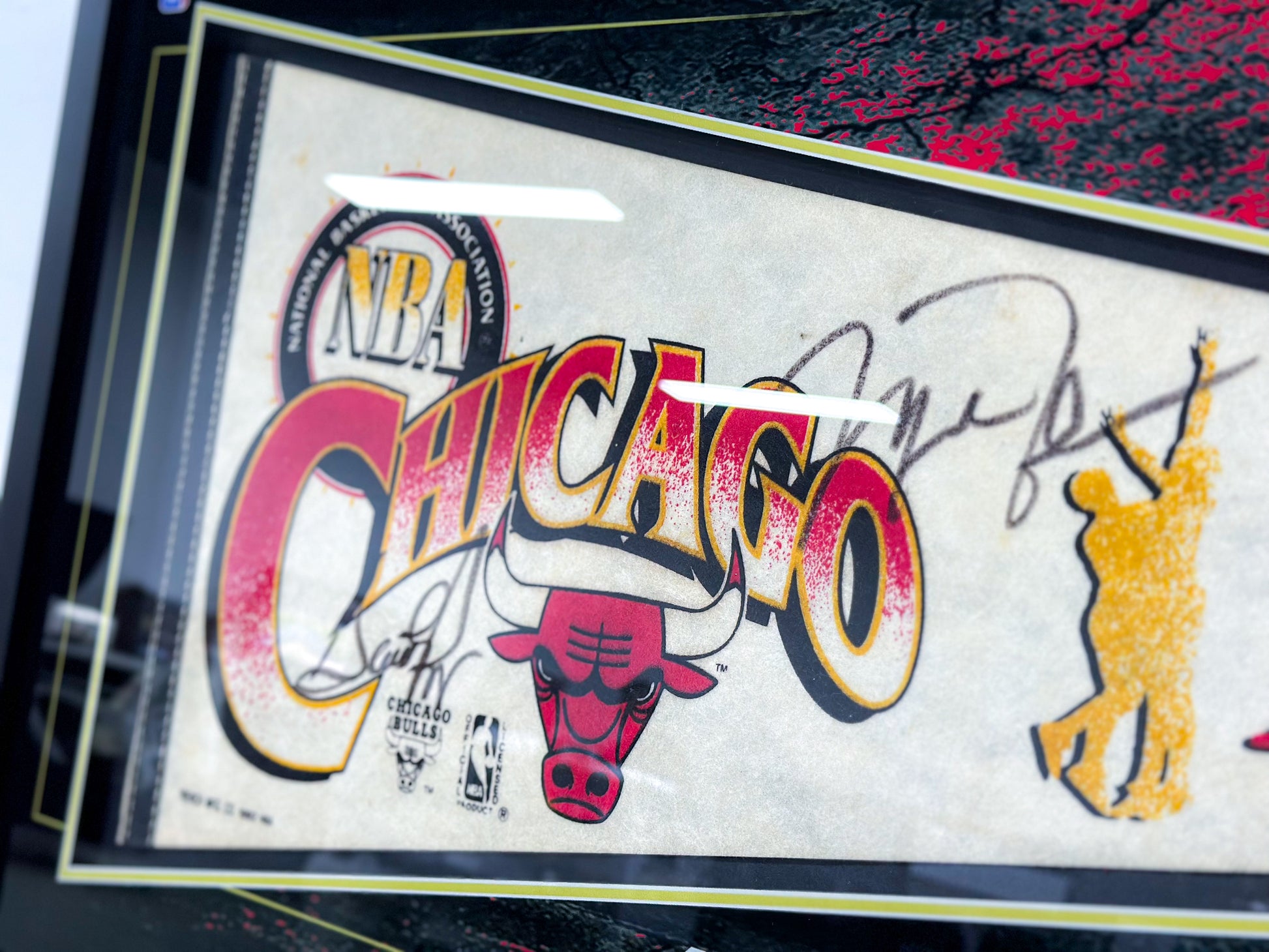 Chicago Bulls Michael Jordan Item with Personalized Custom Design Framed 00083