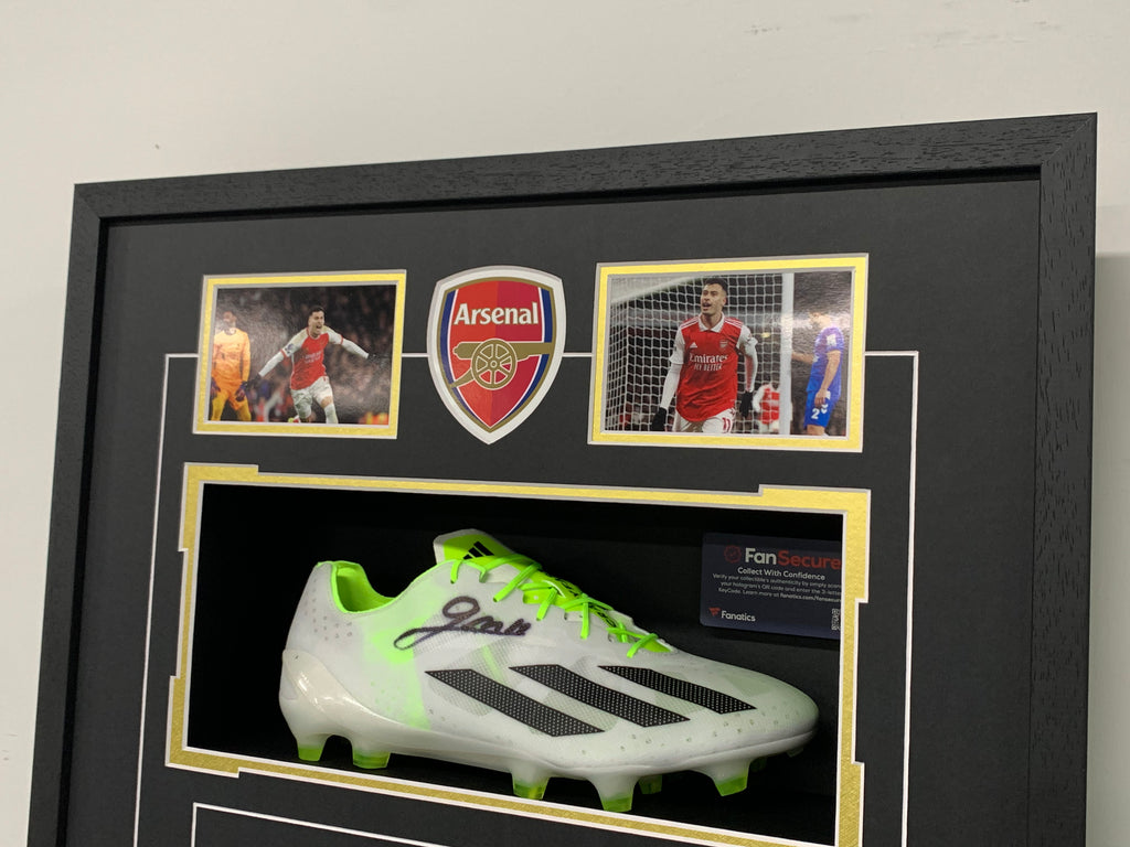 The Arsenal Football Club Sneakers with Personalized Custom Design Framed 00005