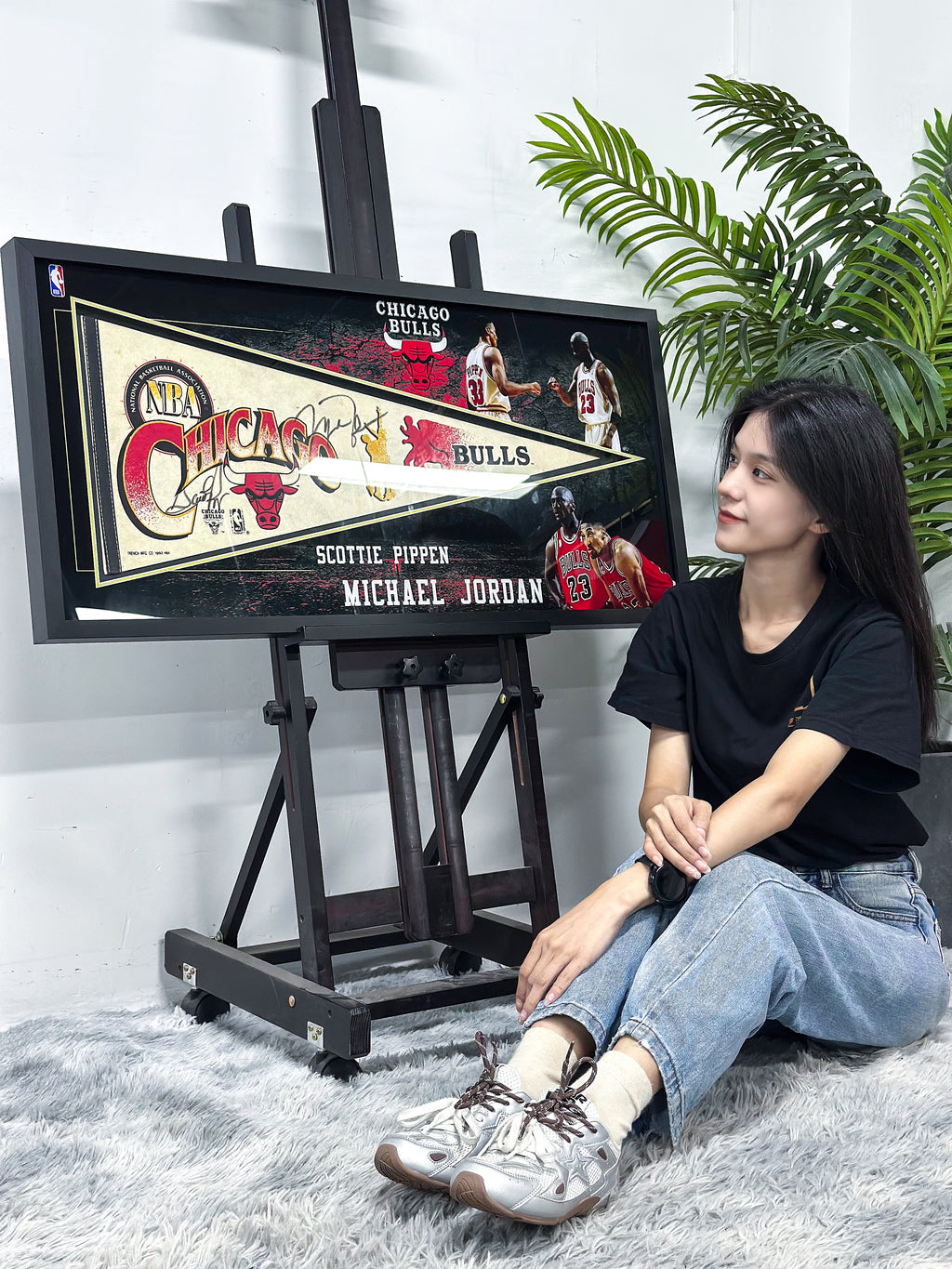 Chicago Bulls Michael Jordan Item with Personalized Custom Design Framed 00083