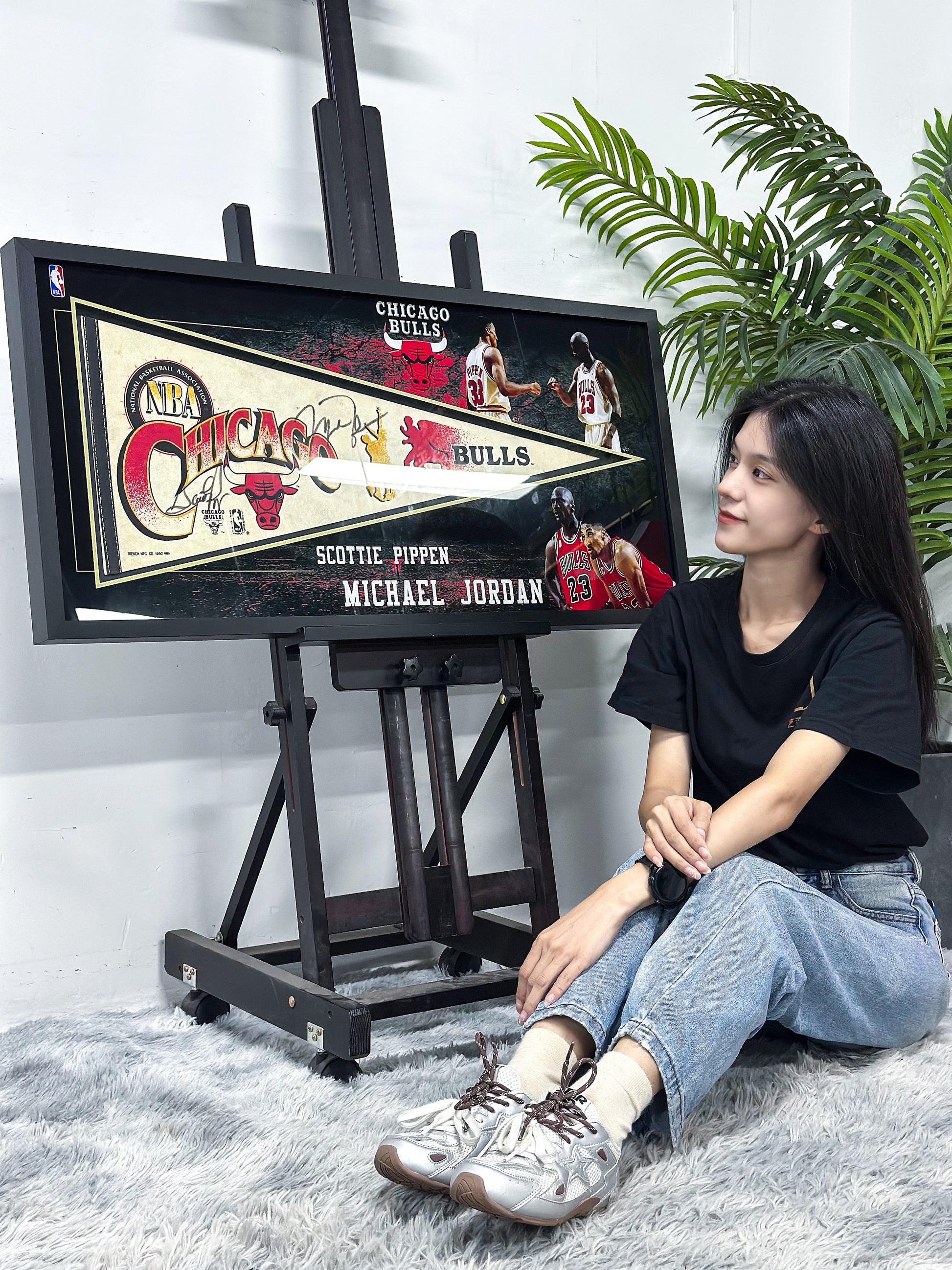 Chicago Bulls Michael Jordan Item with Personalized Custom Design Framed 00083