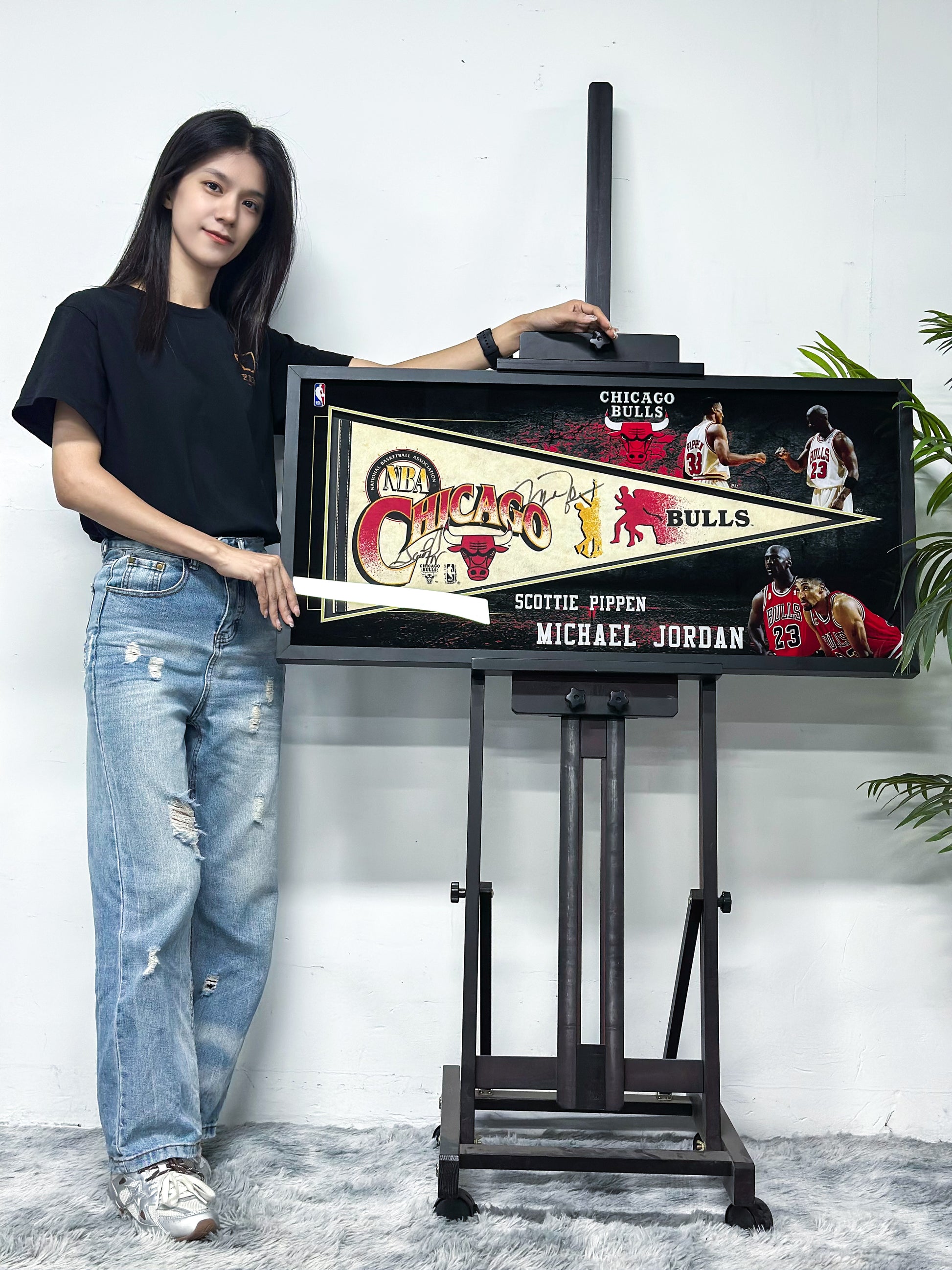 Chicago Bulls Michael Jordan Item with Personalized Custom Design Framed 00083