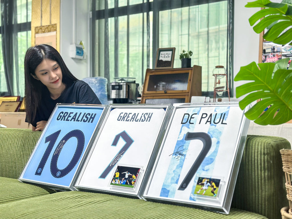 Argentina Rodrigo De Paul Autographed Jersey with Personalized Custom Design Framed 000041