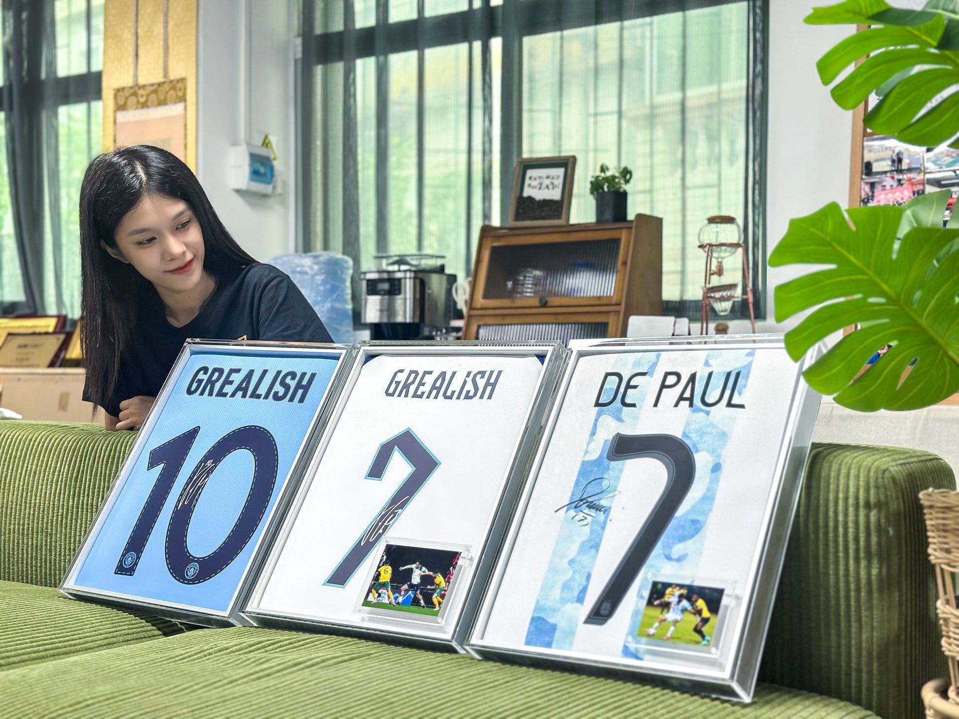 Argentina Rodrigo De Paul Autographed Jersey with Personalized Custom Design Framed 000041
