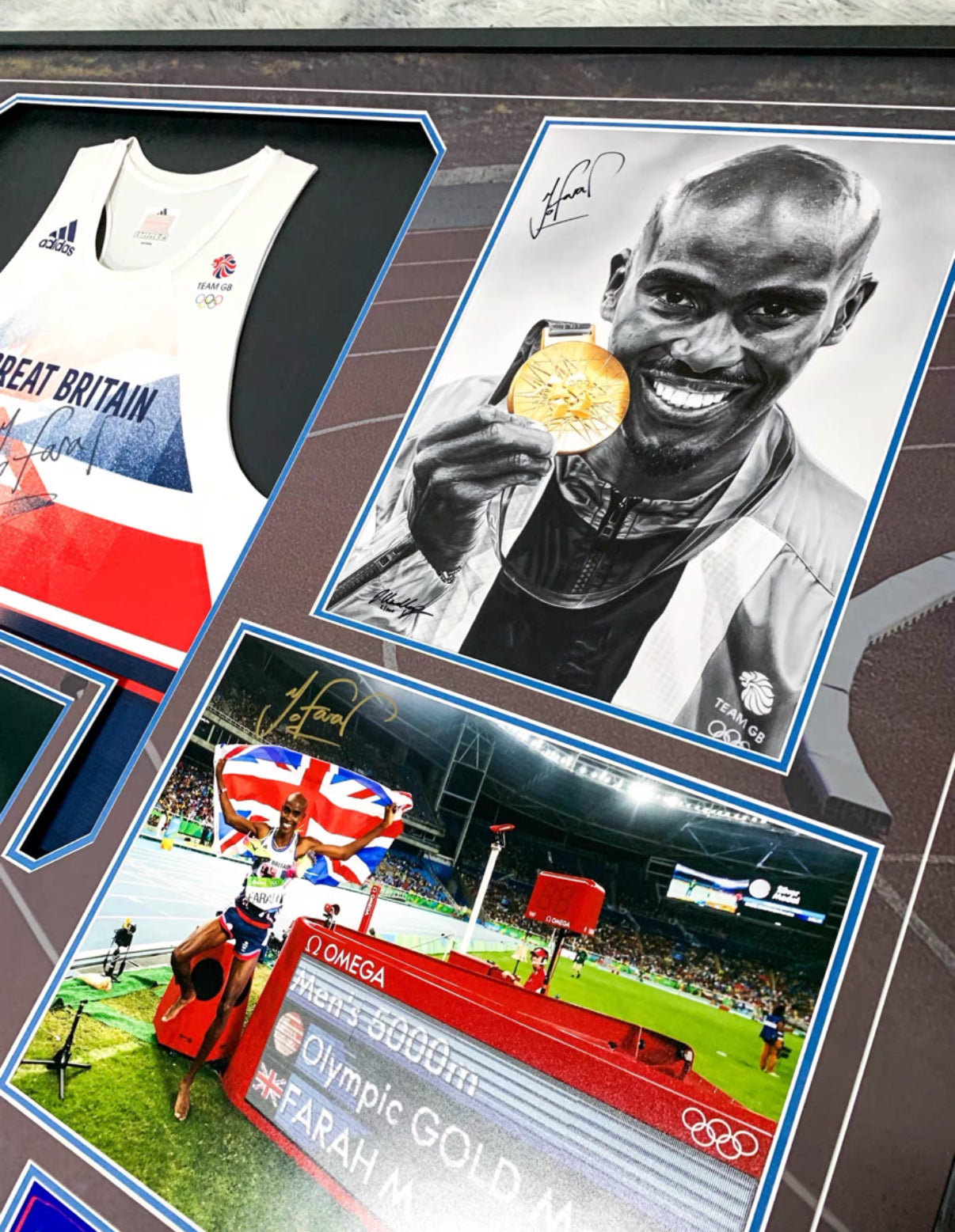 Mo Farah Sentimental Item with Personalized Custom Design Framed000048
