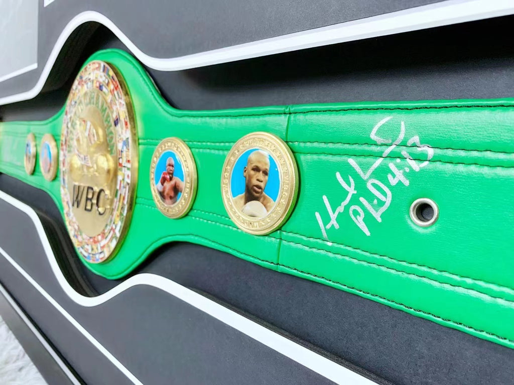 Tyson's Golden Belt Personalized Custom Design Framed 000217