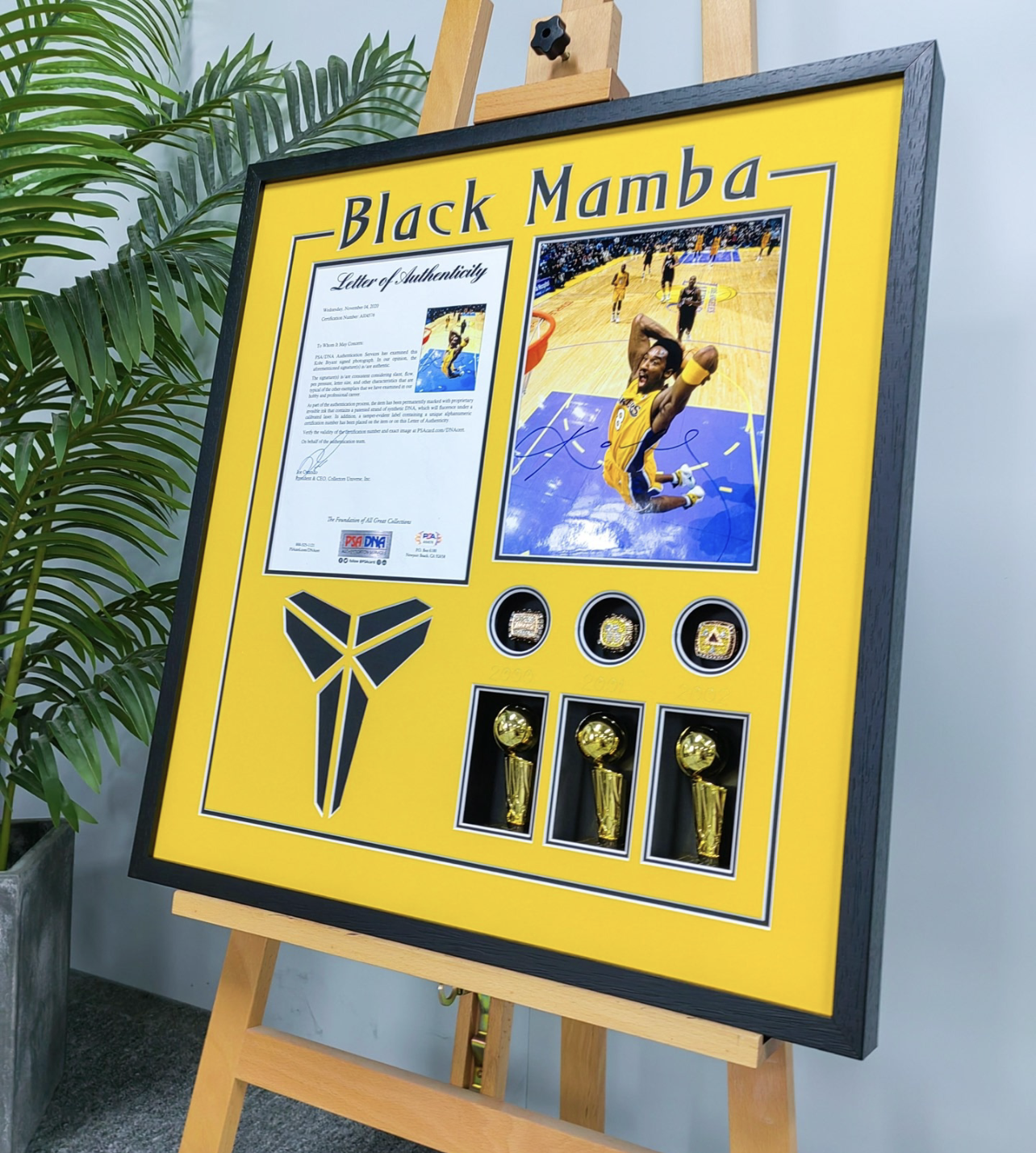 Kobe Bryant Poster with Personalized Custom Design Framed 000067