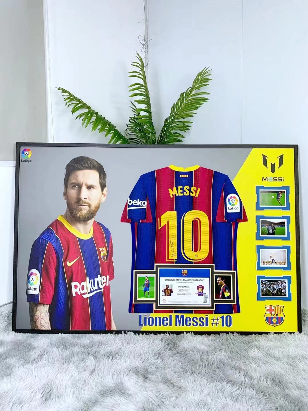 Lionel Messi  Barcelona  Jersey Framing 000056